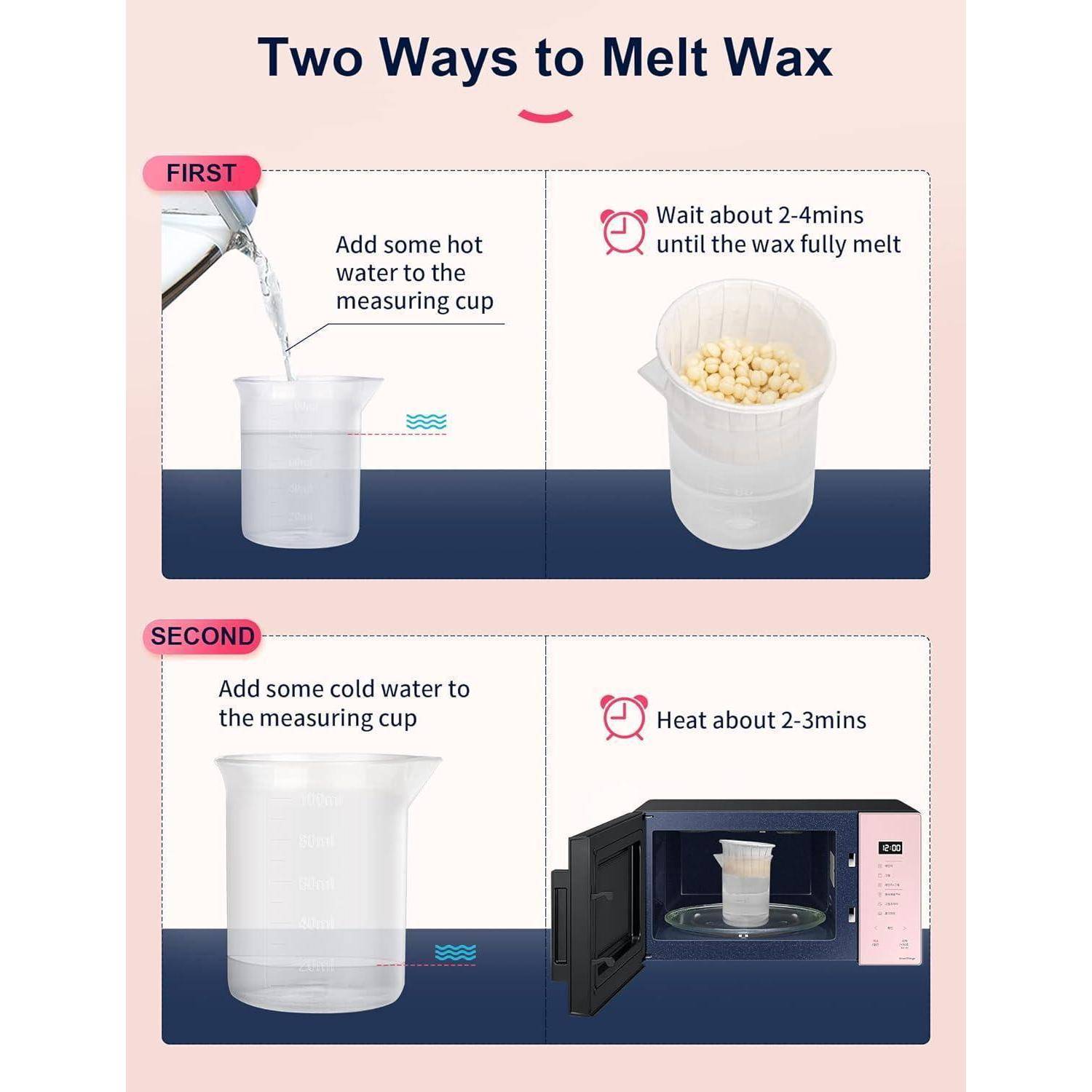 Waxing Set Nasenhaar Wachs Kit 100g Haarentfernung 20 Applikatoren