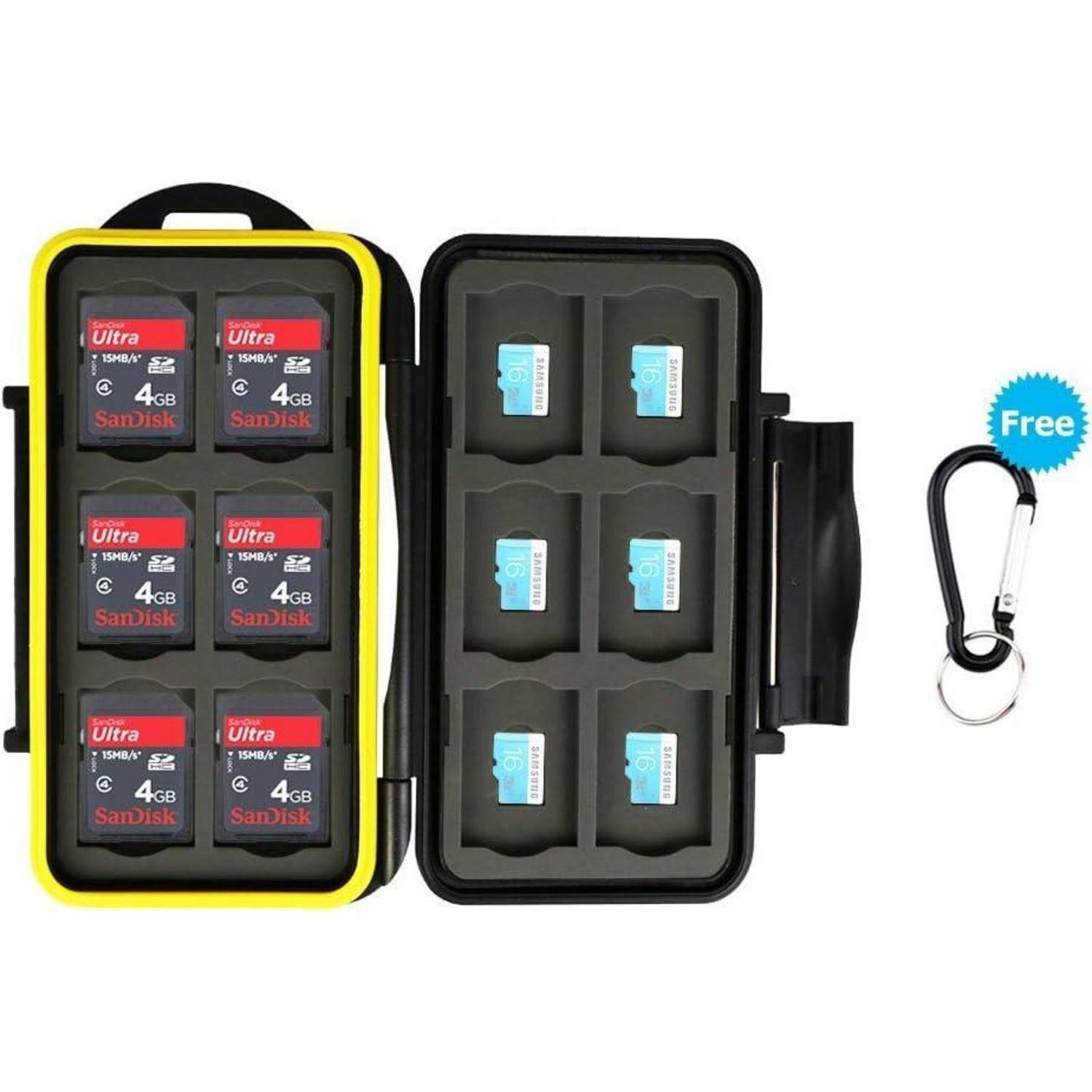 Speicherkarten Tasche Wasserdicht für 24 SDXC SDHC Micro SD-Karten