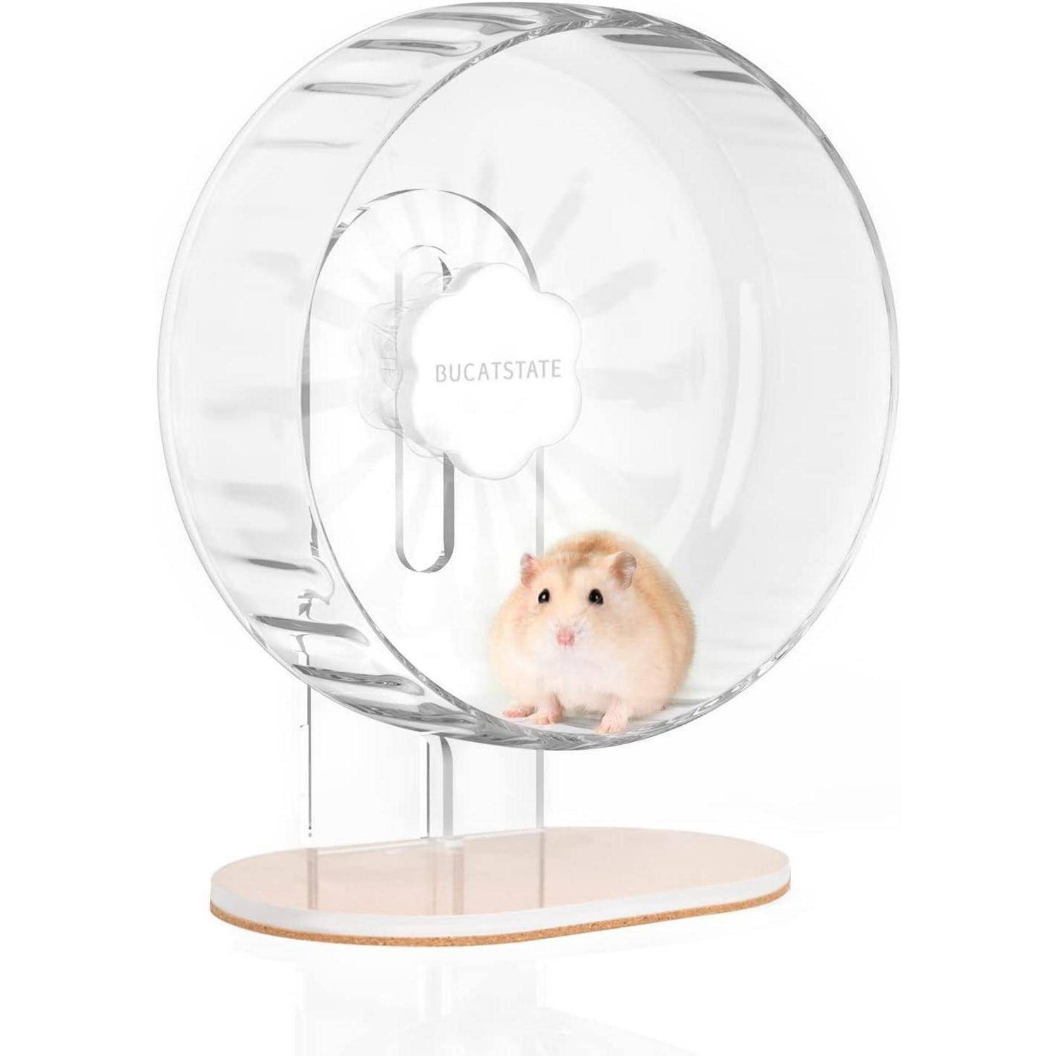 Hamsterrad 26cm Transparent Laufrad Leise rutschfeste Laufscheibe
