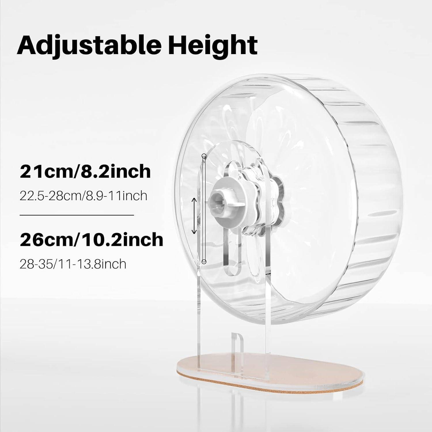 Hamsterrad 26cm Transparent Laufrad Leise rutschfeste Laufscheibe