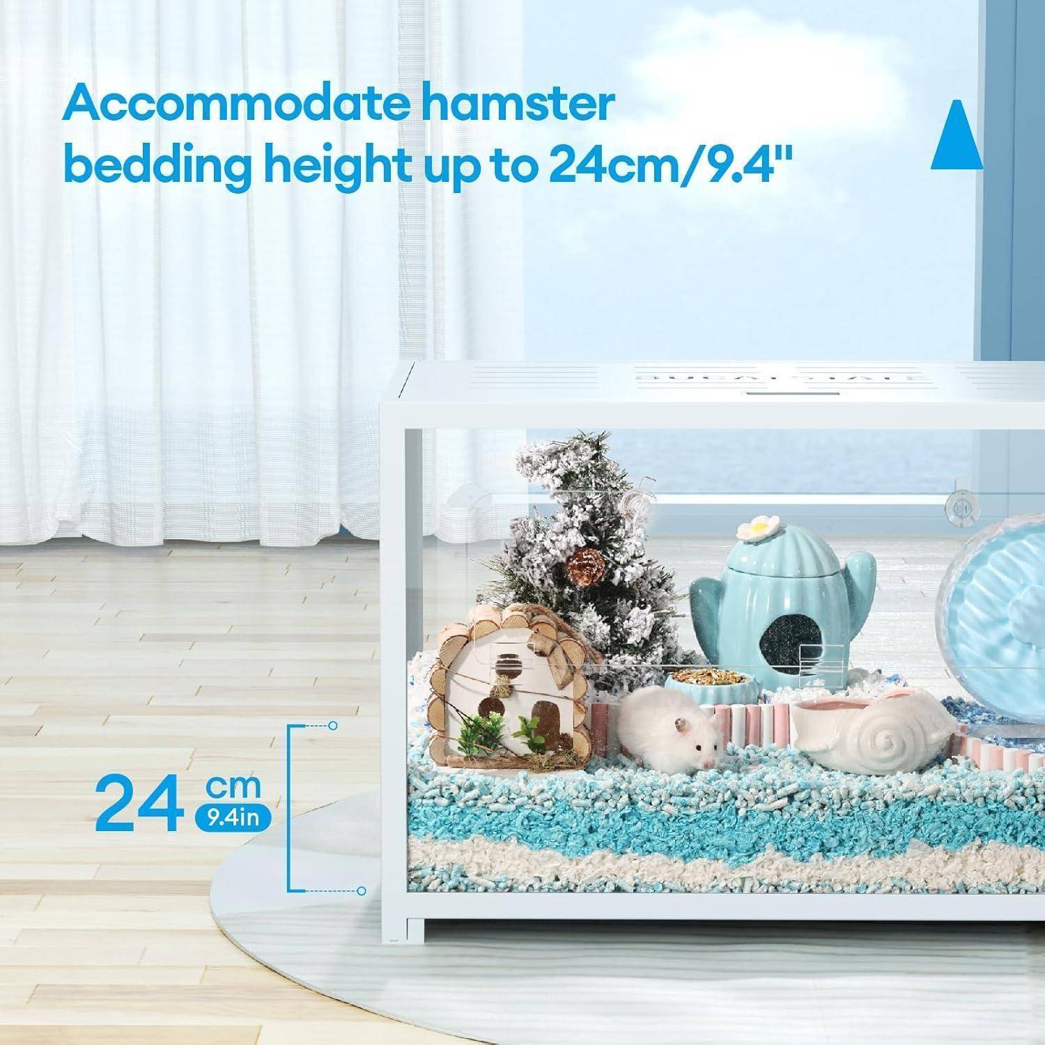 Hamsterkäfig Metall 2.0 Groß stapelbar tiefe Höhle 80x44,7x50,6cm