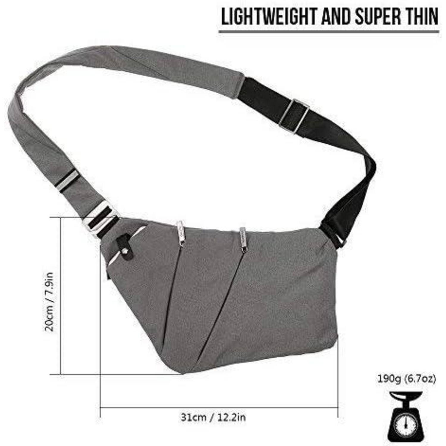 Anti-Diebstahl Schultertasche Brusttasche Crossbody Sling