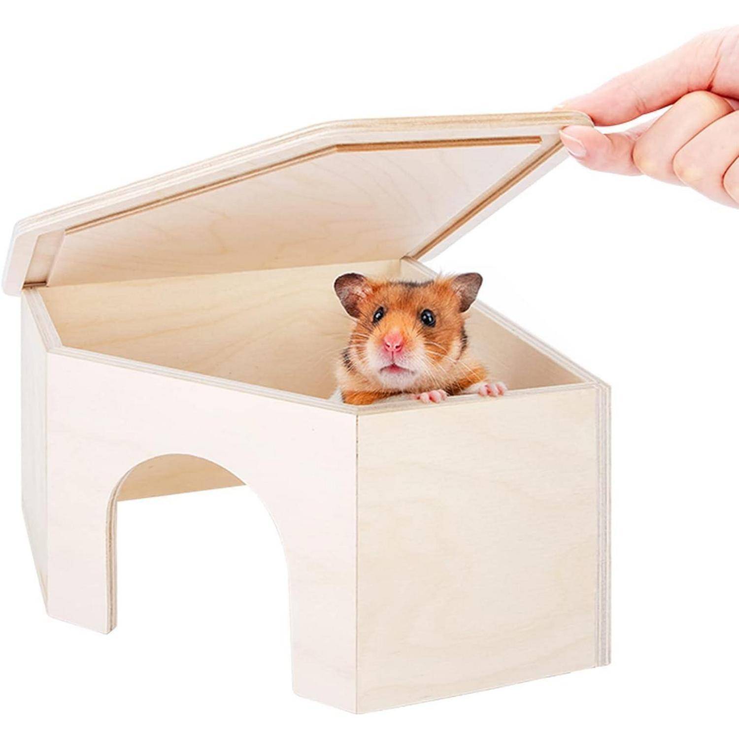 Hamsterversteck für kleine Haustiere, Waldhaus, Dekoration