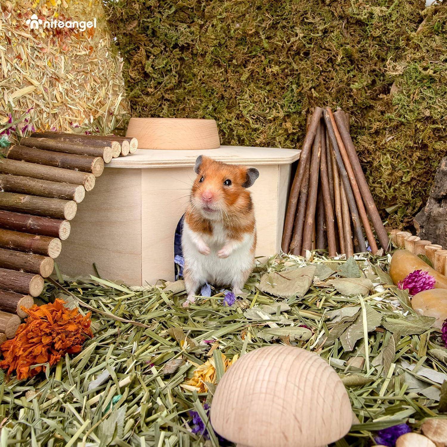 Hamsterversteck für kleine Haustiere, Waldhaus, Dekoration