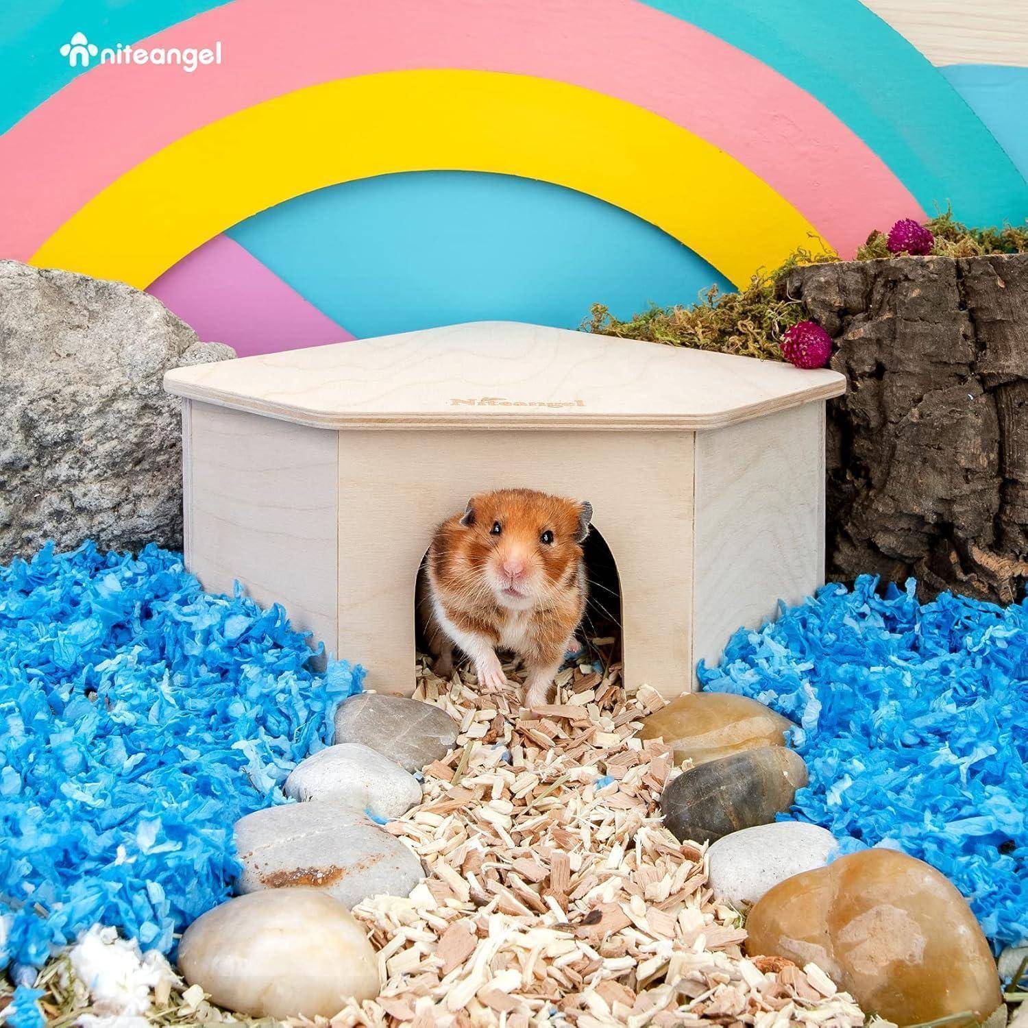 Hamsterversteck für kleine Haustiere, Waldhaus, Dekoration