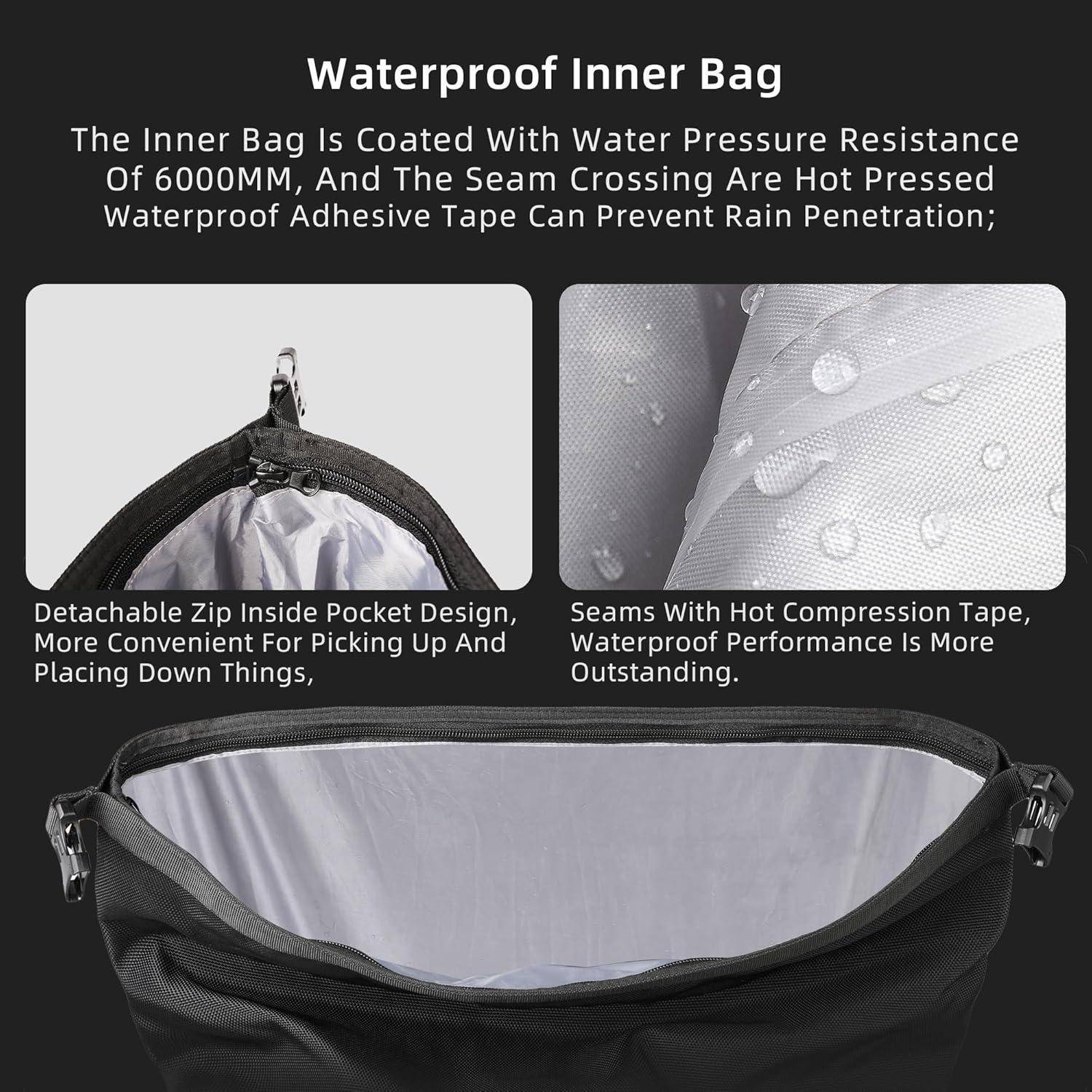 Motorrad Gepäckträgertasche Satteltasche Wasserdicht 25L