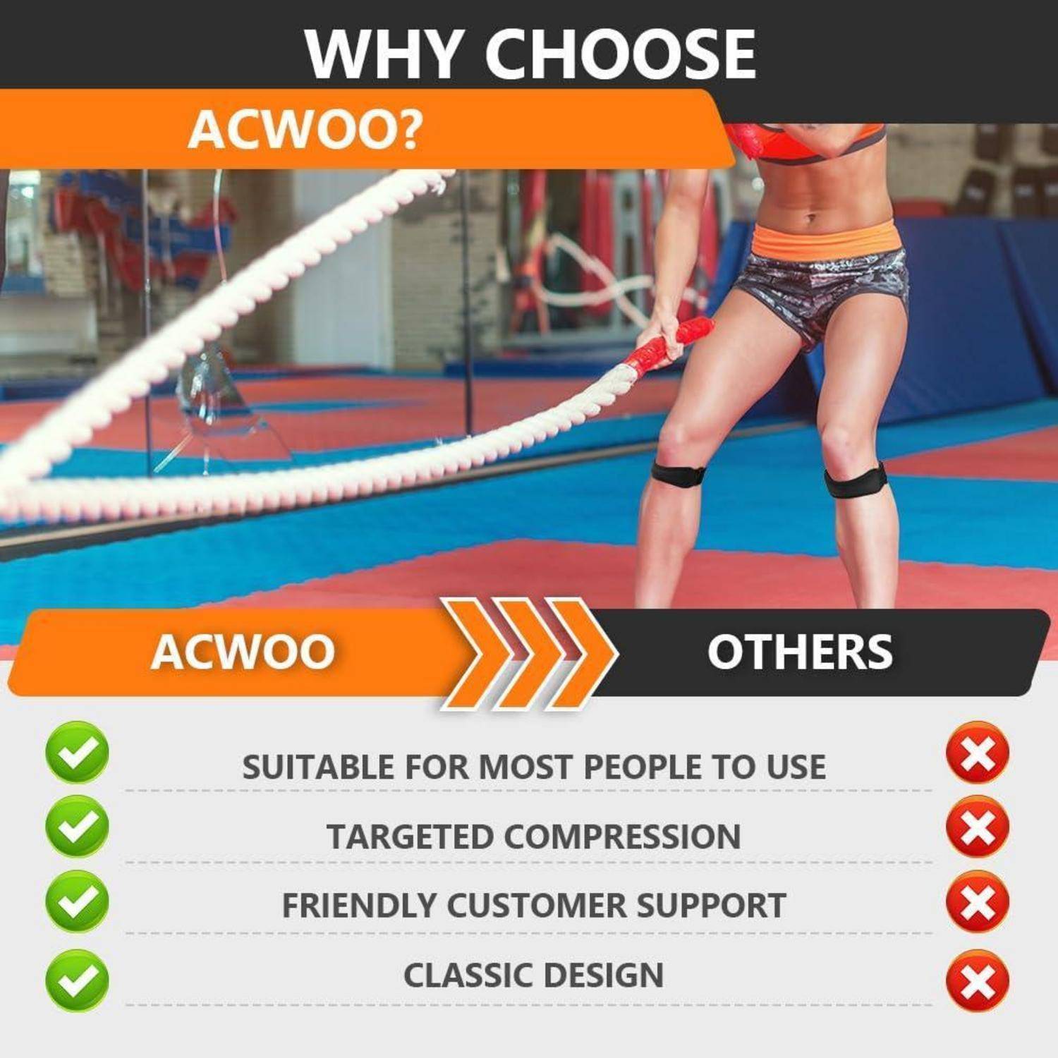 Patella Tendon Knee Strap 2er Set Schmerzlinderung