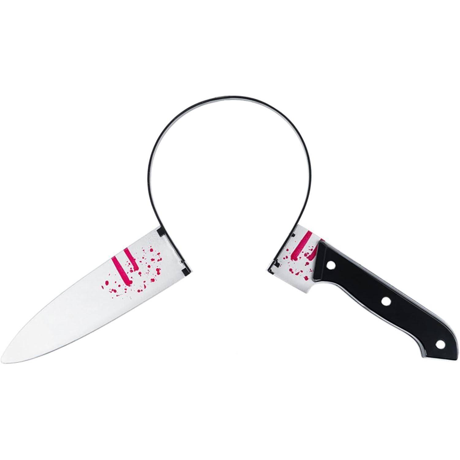 Haarreif Messer Kopf Halloween Haarschmuck Damen Herren 1x Messer