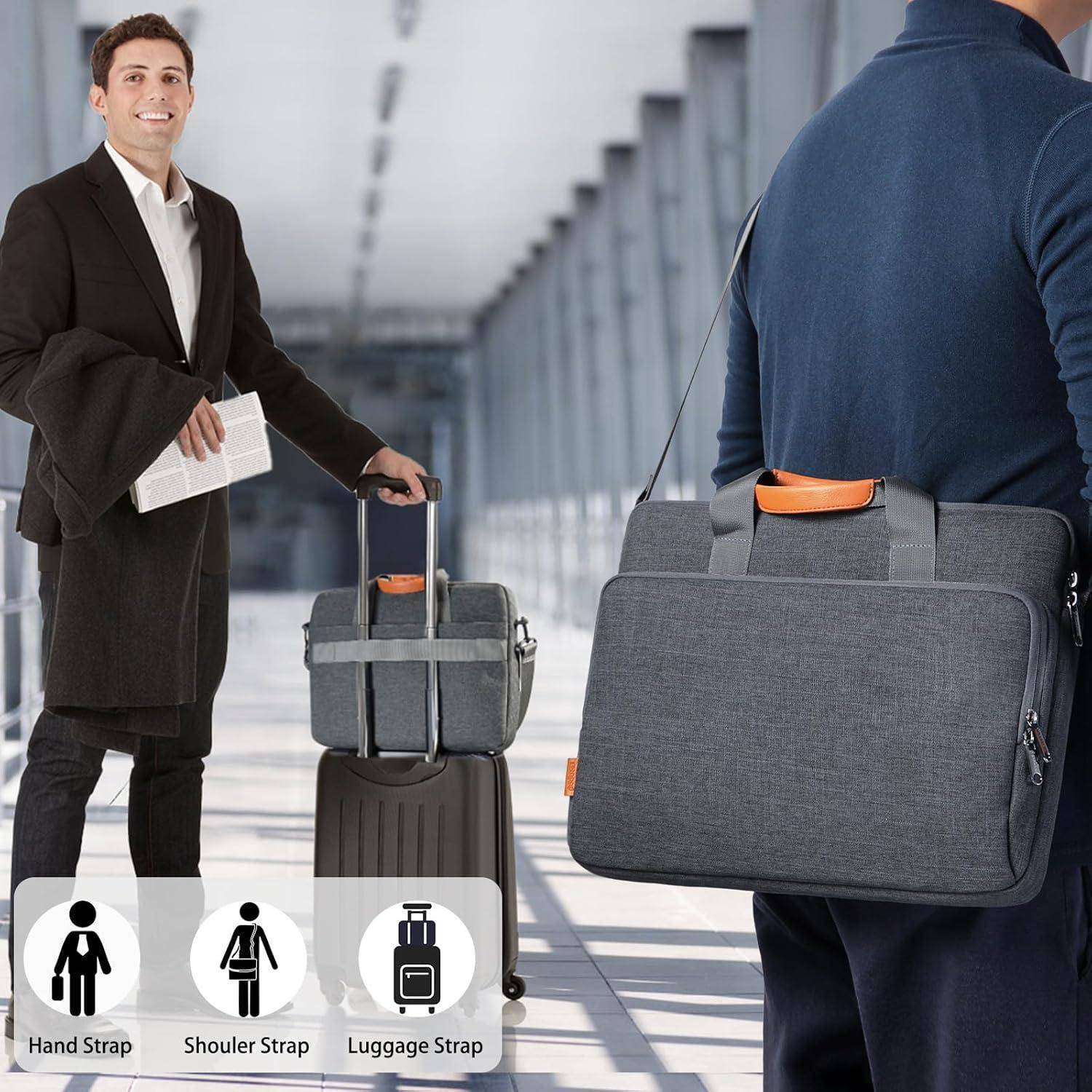 Laptoptasche Aktentasche 17.3 Laptop-Computer-Aktentaschen Dunkelgrau
