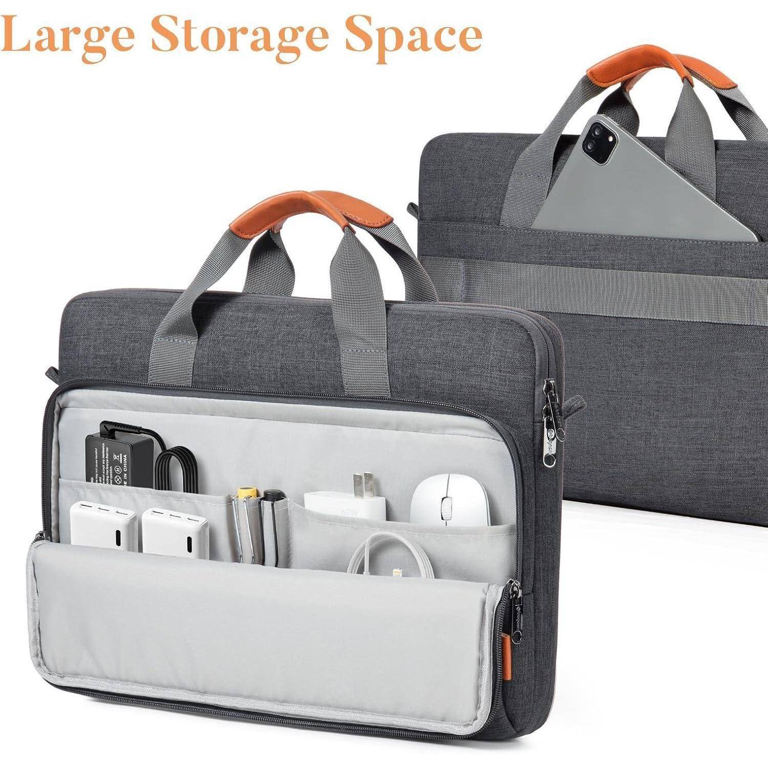 Laptoptasche Aktentasche 17.3 Laptop-Computer-Aktentaschen Dunkelgrau