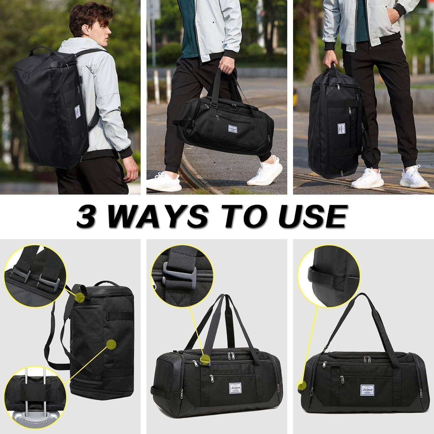 Reisetasche Herren 40L Sporttasche Schuhfach Nassfach Weekender