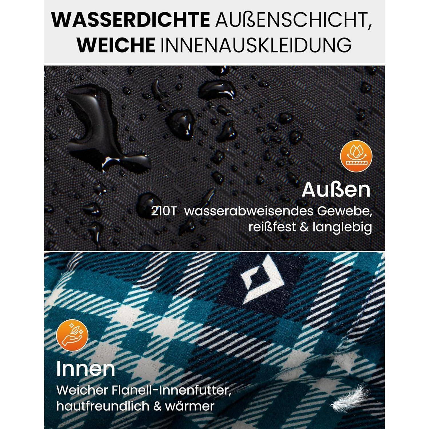 Schlafsack Outdoor Deckenschlafsack 400g Füllung 4 Jahreszeiten