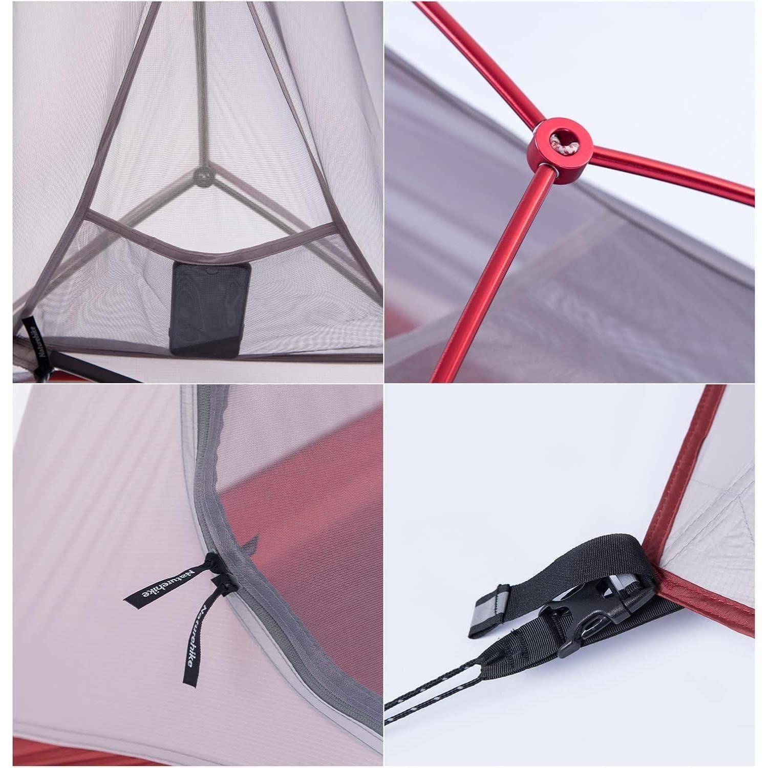 Ultraleichtes Campingzelt 2 Personen Wasserdicht 3-4 Saison Rucksack