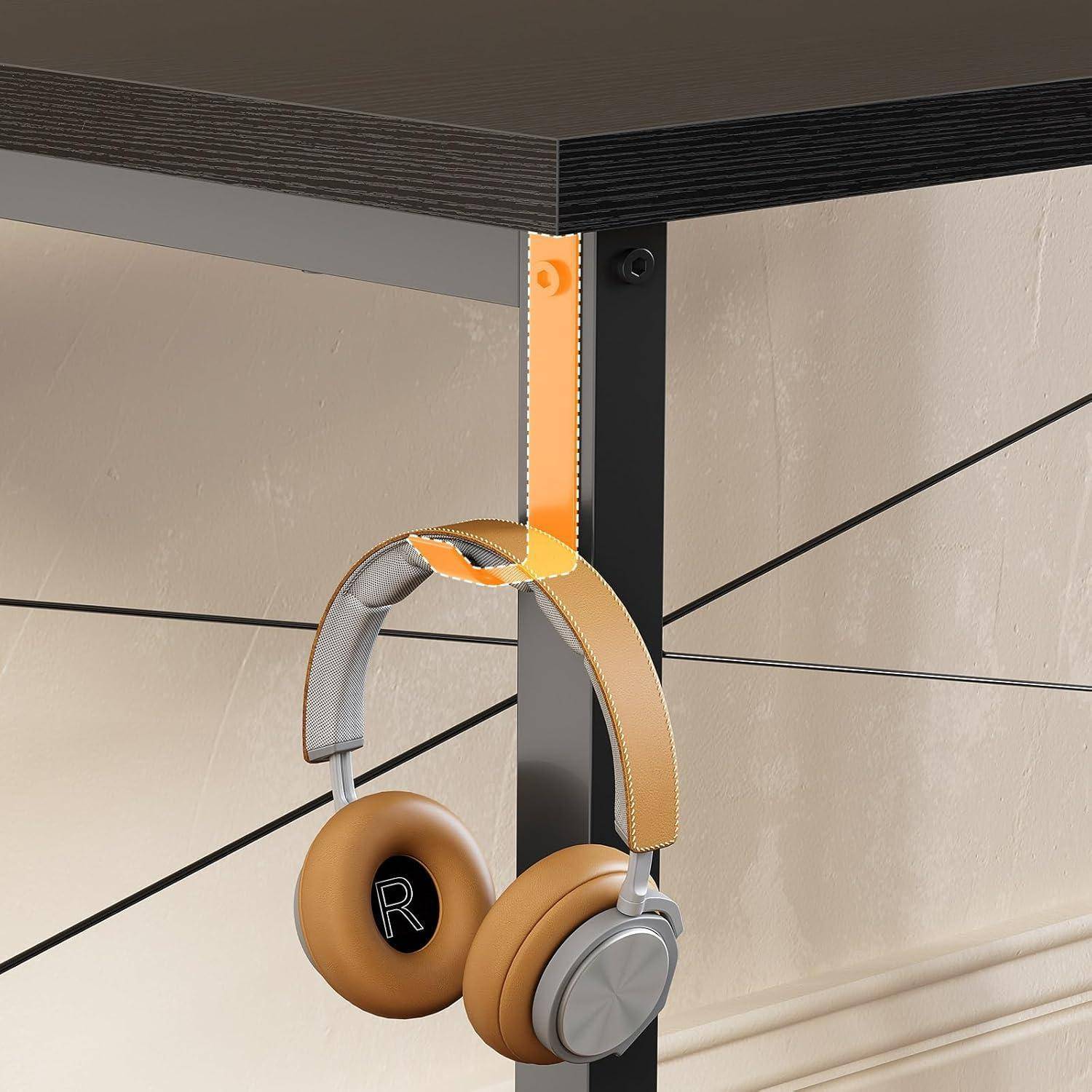 ODK Schreibtisch Schwarz 120x50x74cm PC Arbeitszimmer Büro Tisch