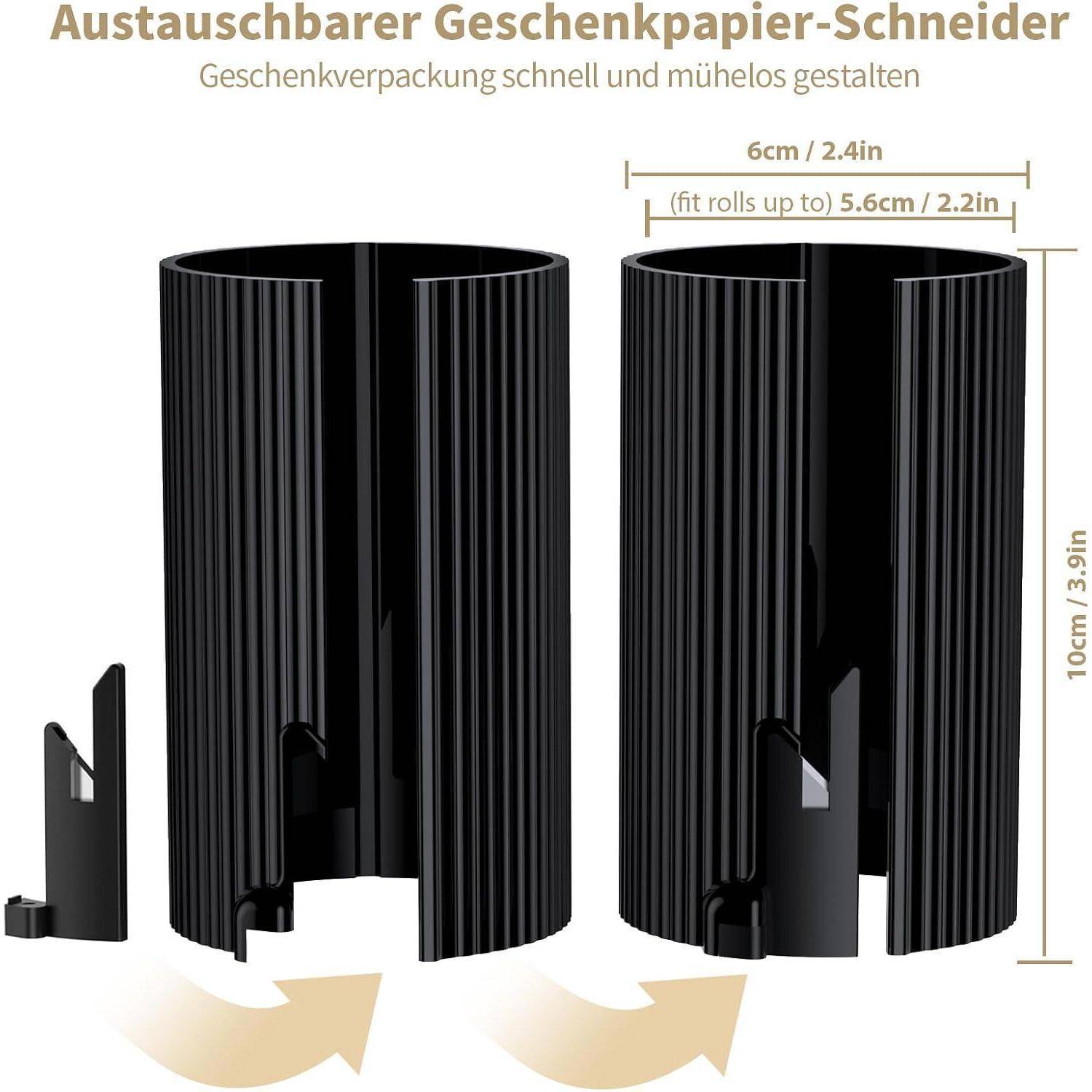 Geschenkpapierschneider Austauschbar Weihnachten 1 Rollen + 3 Klingen