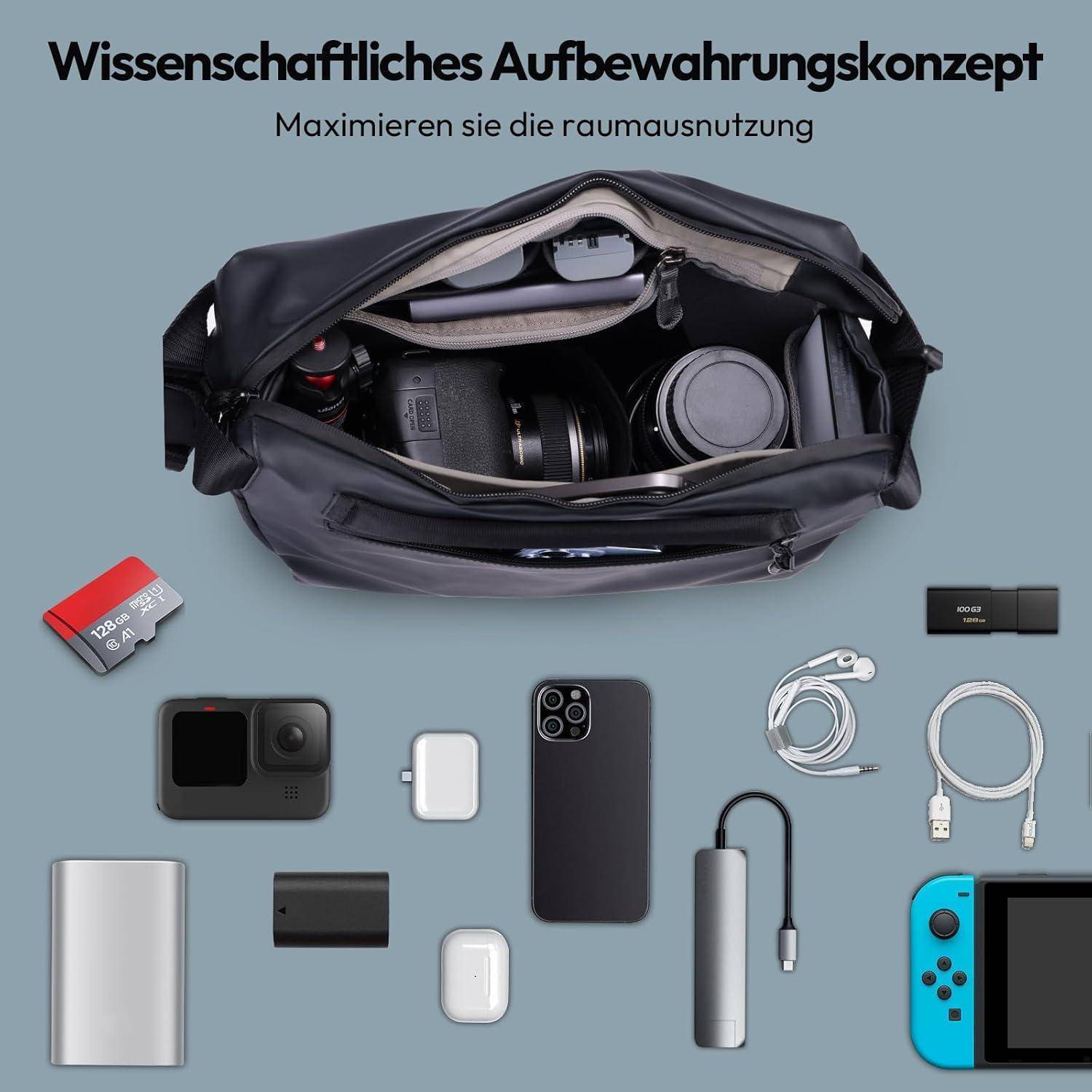 Foto Freizeittasche wasserdicht kratzfest abriebfest mit separatem
