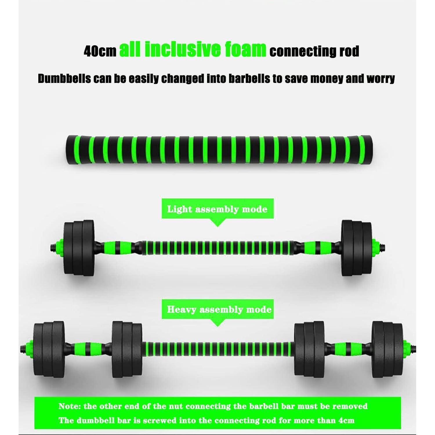 Kunststoff Kurzhantelset Verstellbar 2er Dumbbell Aerobic Fitness