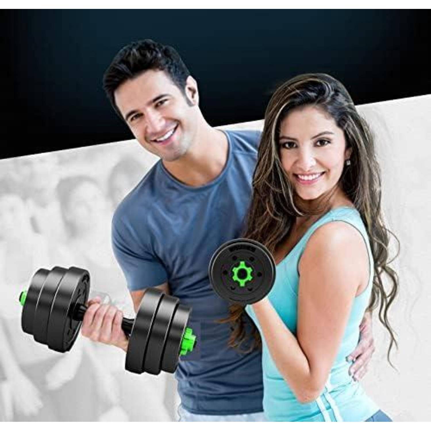 Kunststoff Kurzhantelset Verstellbar 2er Dumbbell Aerobic Fitness