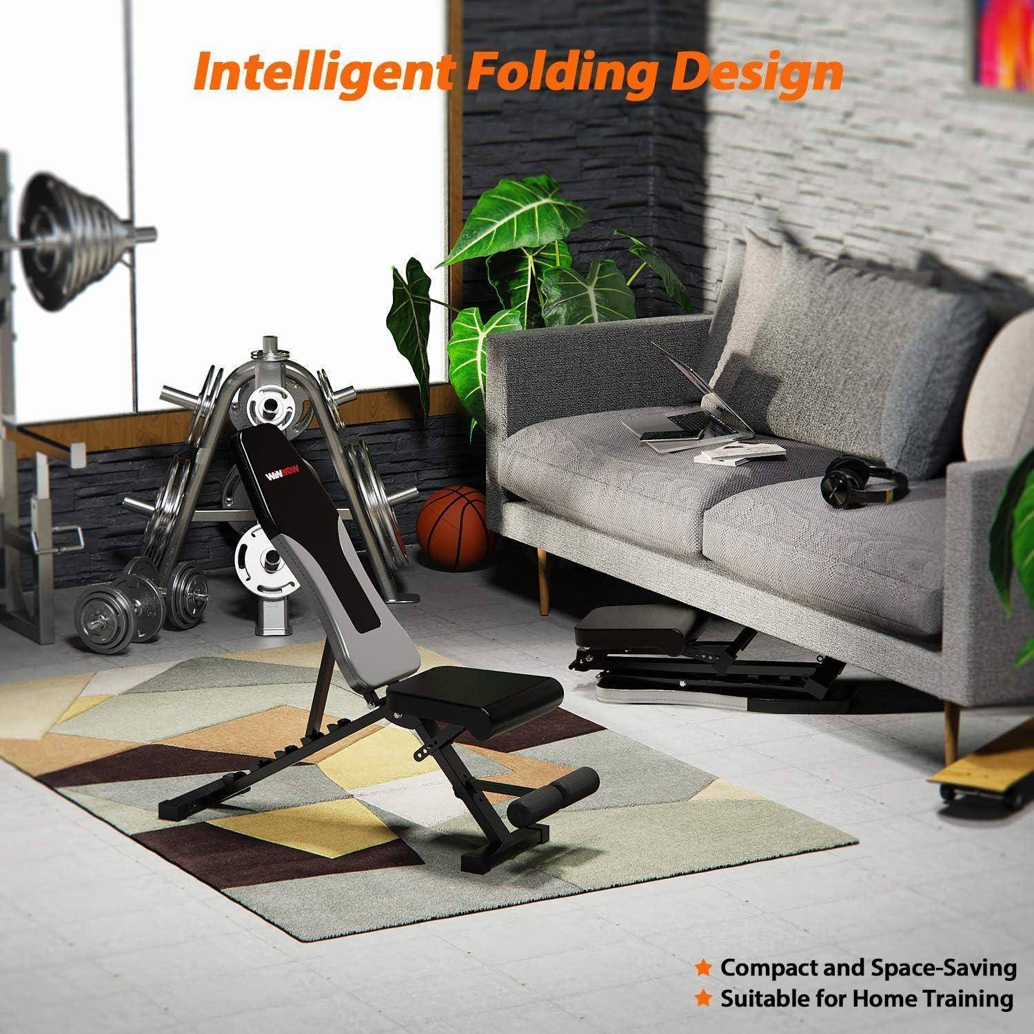 Verstellbare Hantelbank Faltbar Gym Fitness Bank für Ganzkörper