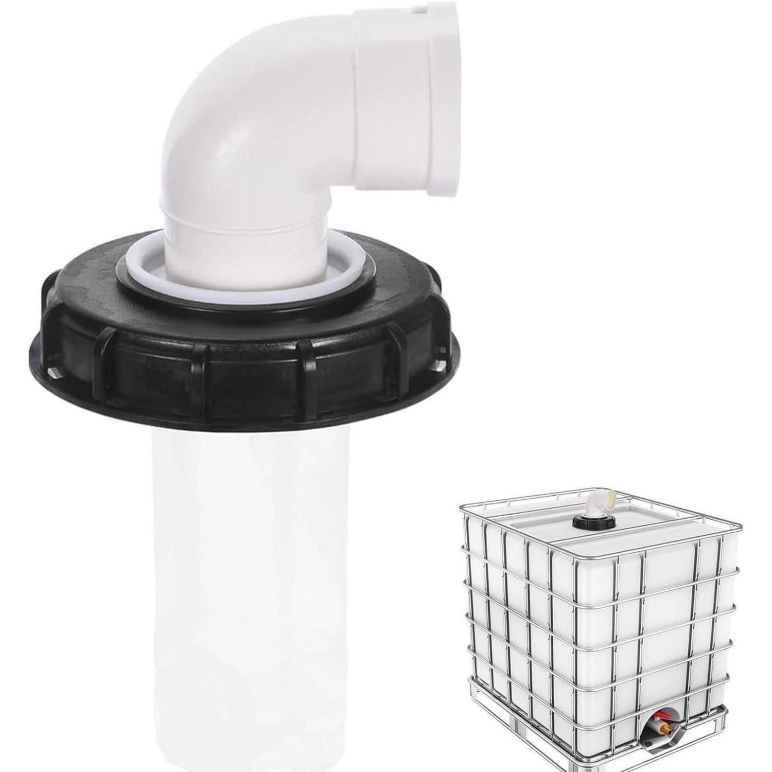 IBC Deckel Filter 90° Nylon Wasserfilter 163mm Tankdeckel Zubehör