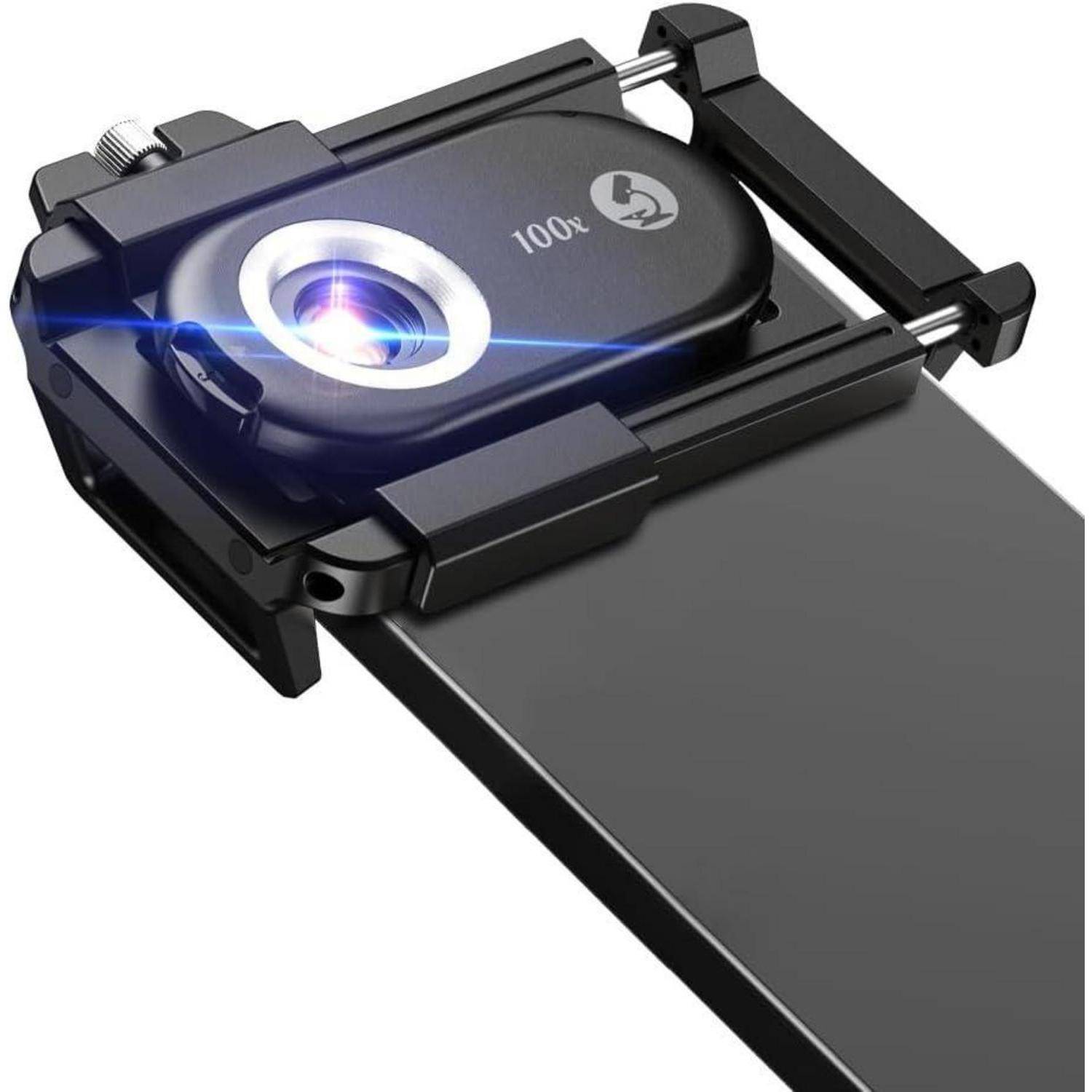 100X Mini-Mikroskop LED für Smartphone Kamera Mikrowelt Entdecken