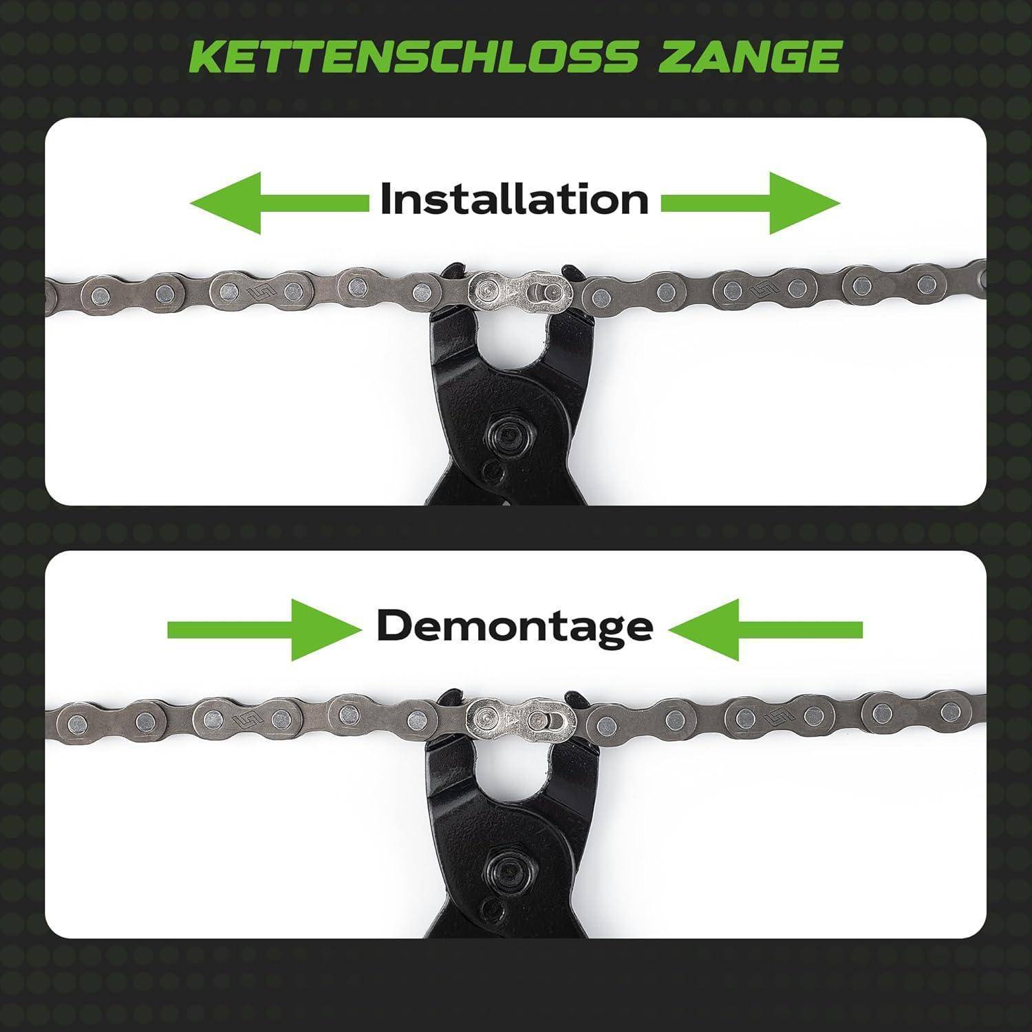 Fahrrad Werkzeug Set 2.0: Kettennieter, kettenschloss