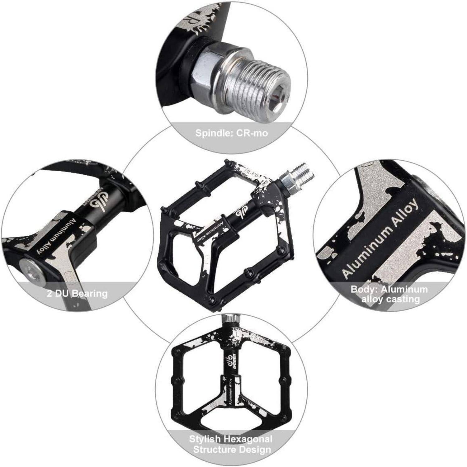 Fahrradpedale rutschfest 0,64 lb 3 Lager MTB BMX Road Bike