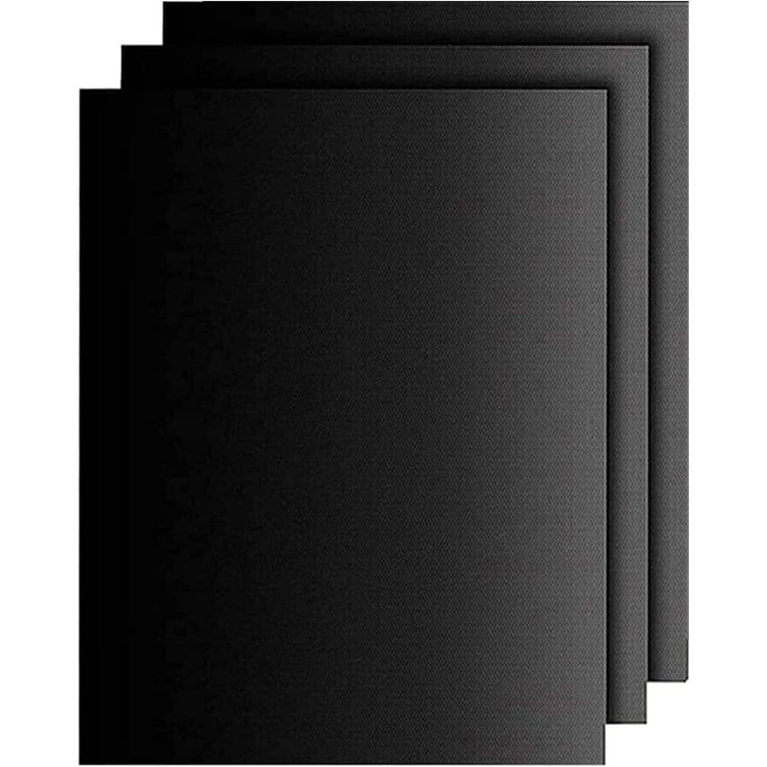 Große Ofeneinlagen 3 Stück Teflon Grillmatten Schwarz 40*60cm