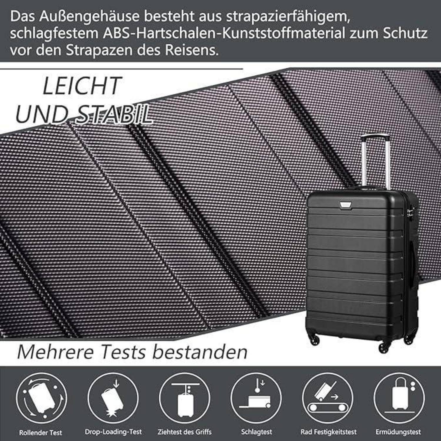 Premium Hartschalenkoffer Trolley Rollkoffer Reisekoffer Set
