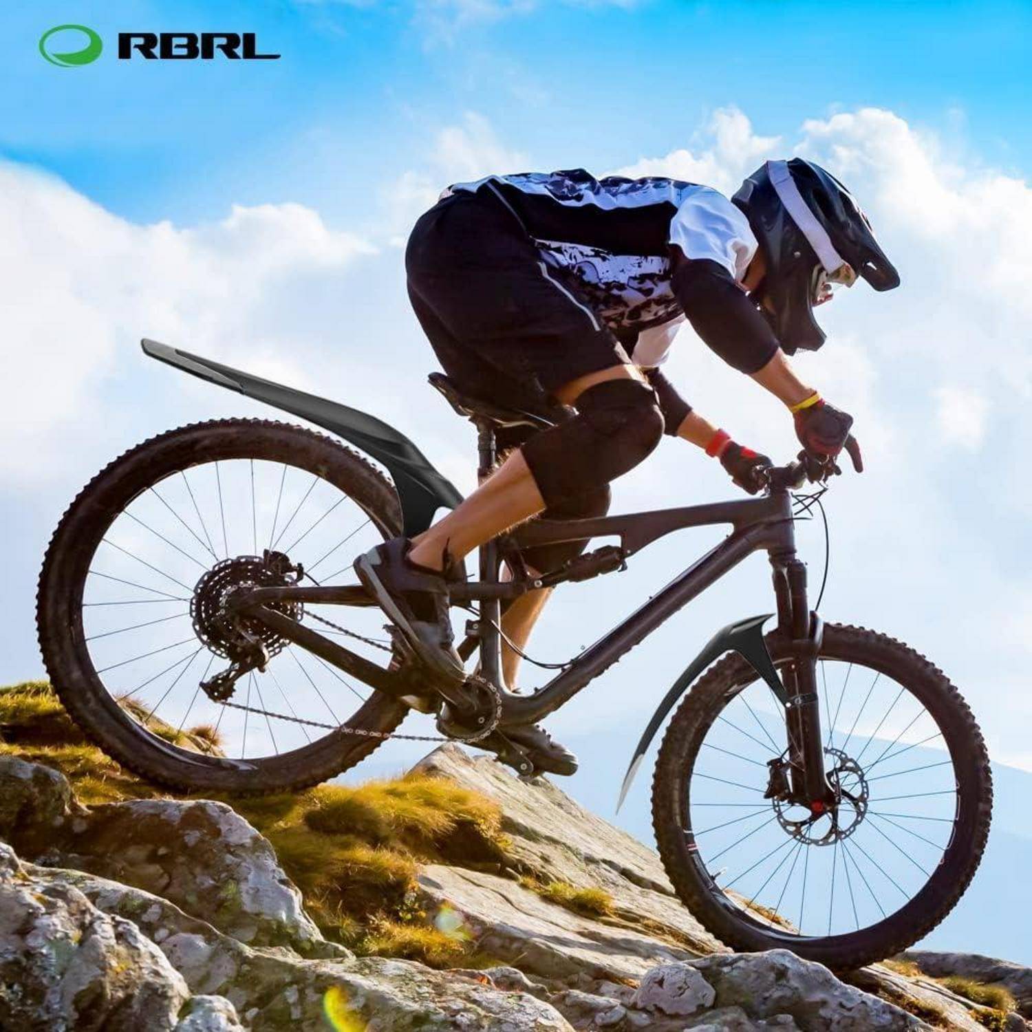 Bike Fender Set Adjustable MTB Mud Guard Thicken Widen Universal