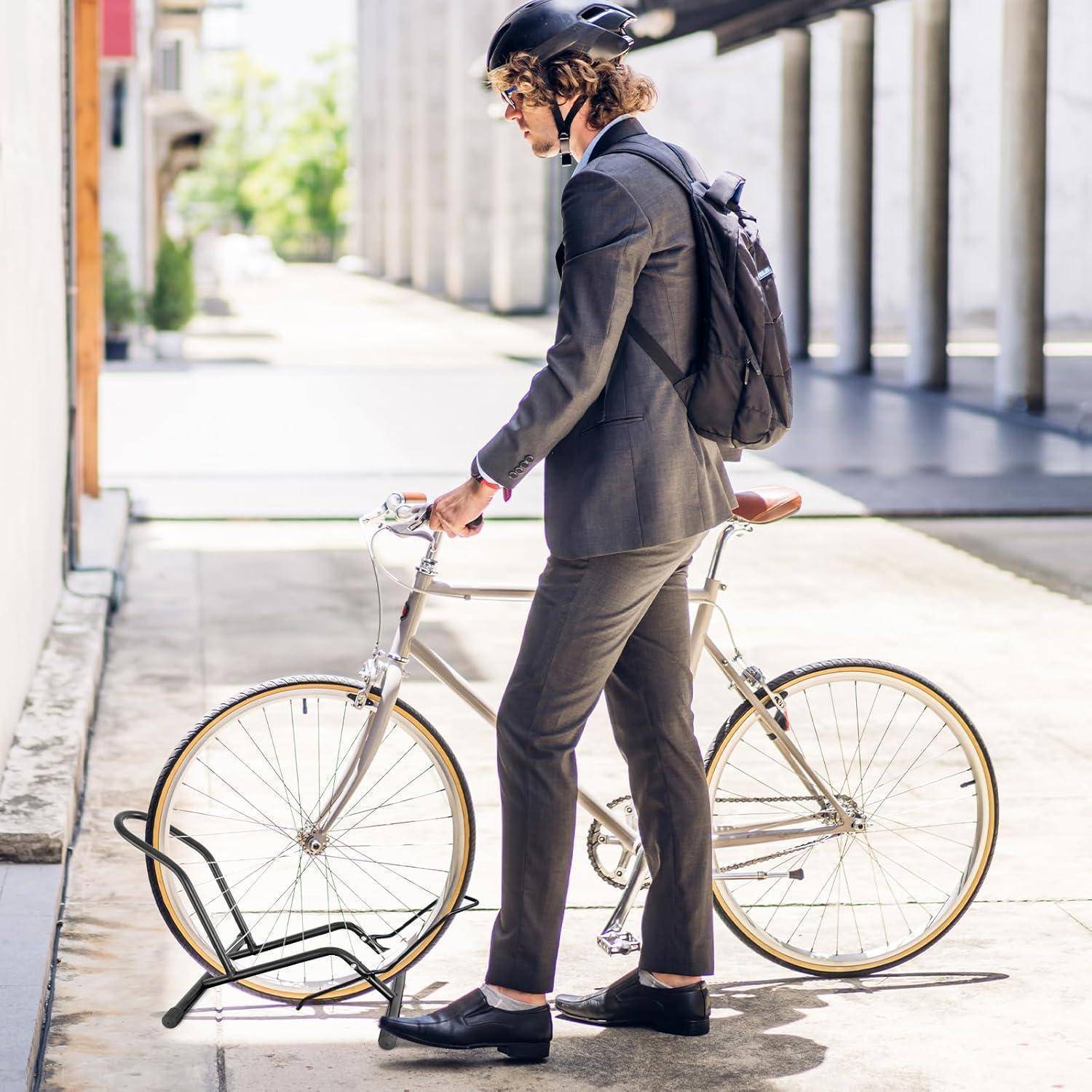 Fahrradständer Professional Bodenständer Halter Schwarz Mountainbike