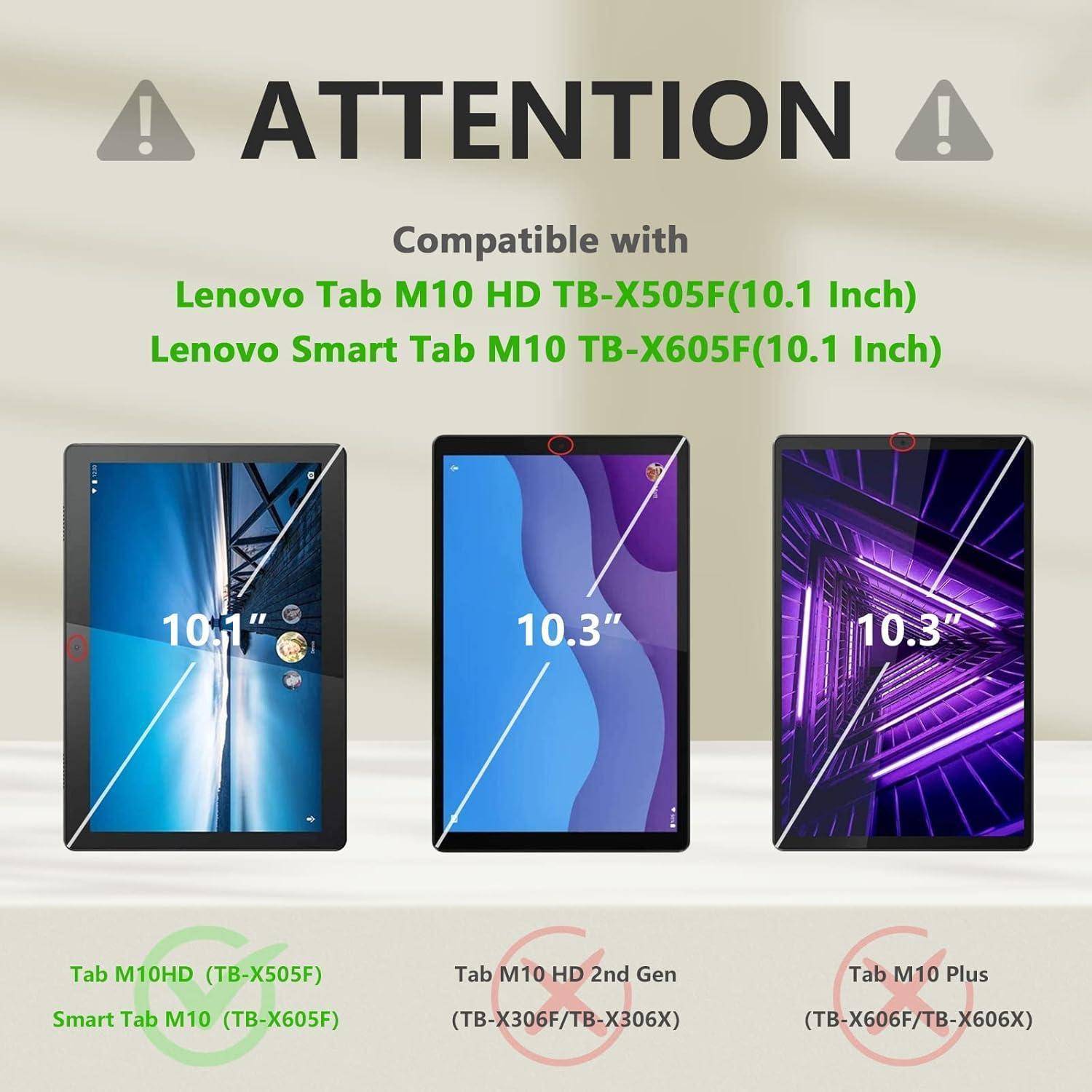 Displayschutzfolie Tab M10 HD 10.1 Zoll [2 Stück] Gehärtetes Glas 9H