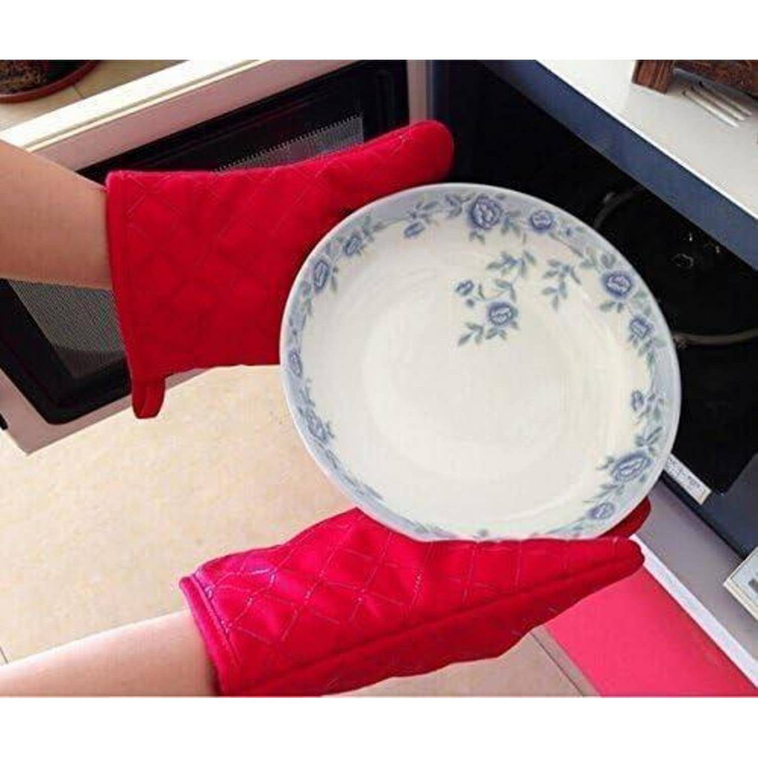 Premium Anti-Rutsch Ofenhandschuhe bis 240°C Silikon BBQ Grill