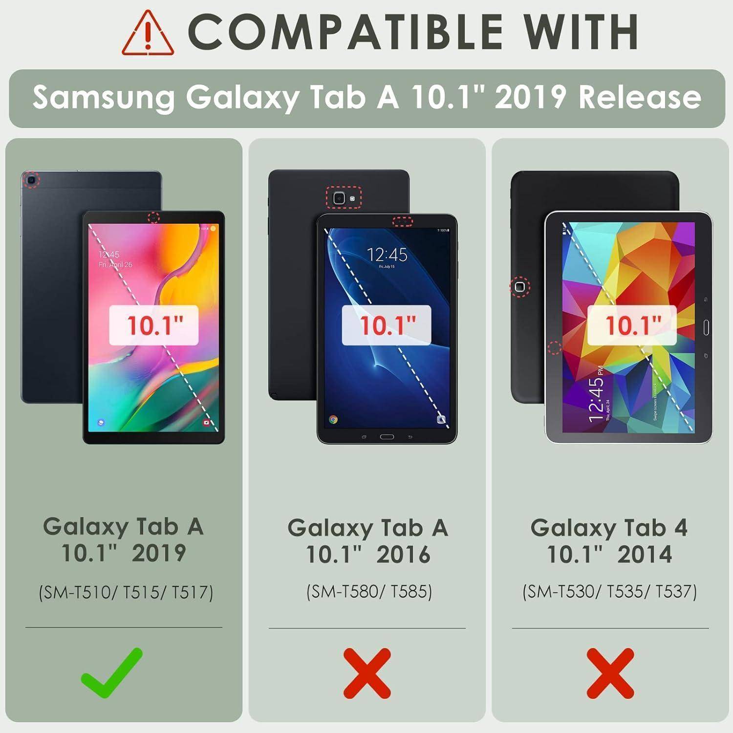 Hülle Samsung Galaxy Tab A 10.1 2019 Schutzhülle Ultra Dünn Leder Flip