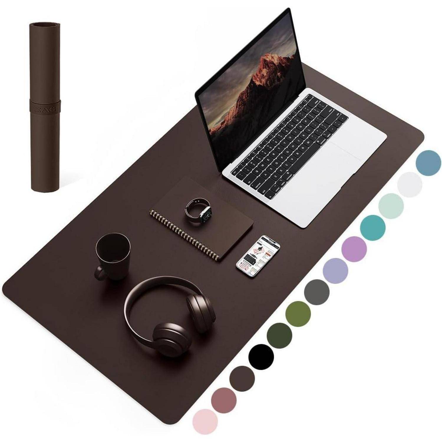 Schreibtischunterlage Mauspad Leder Wildleder Rutschfeste Office