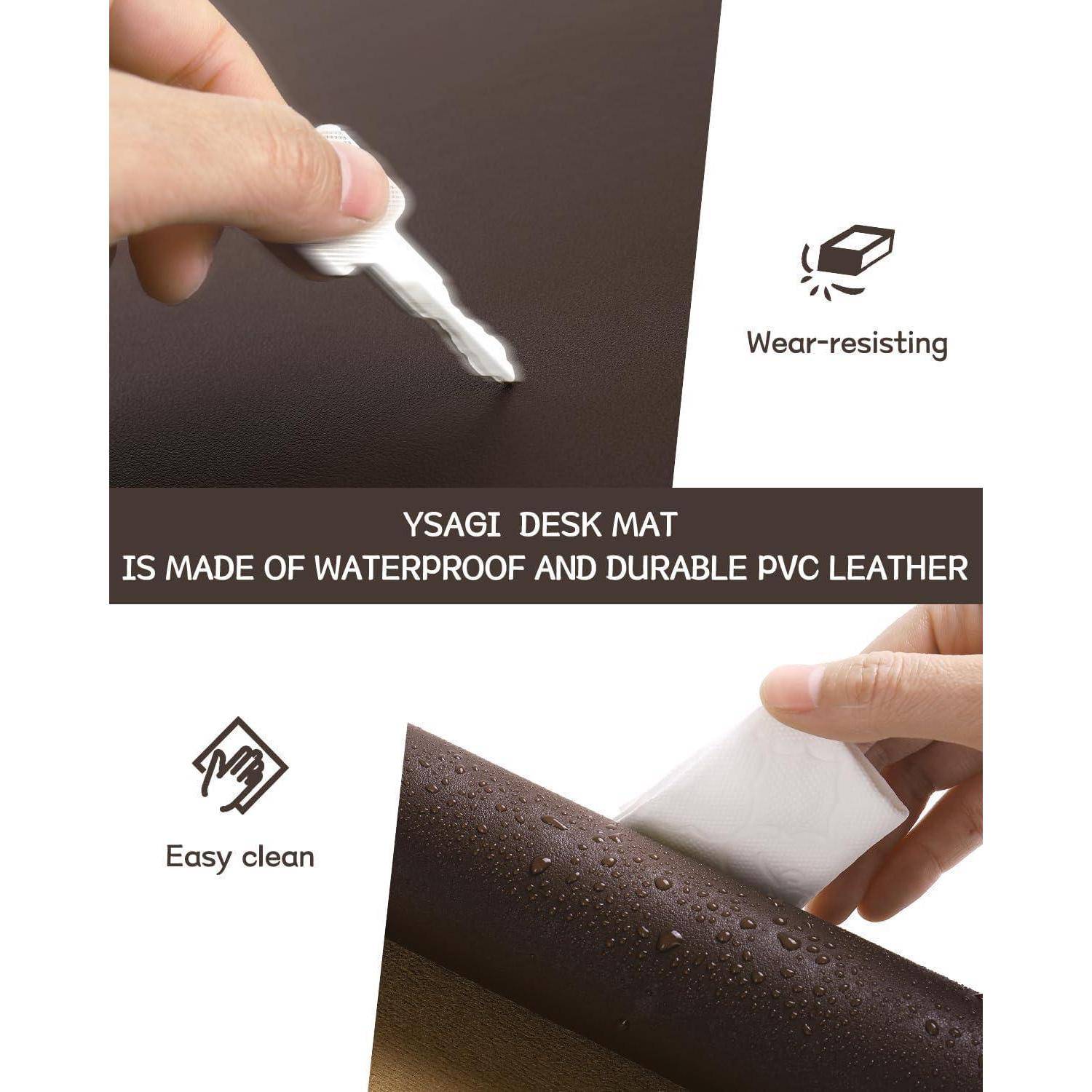 Schreibtischunterlage Mauspad Leder Wildleder Rutschfeste Office