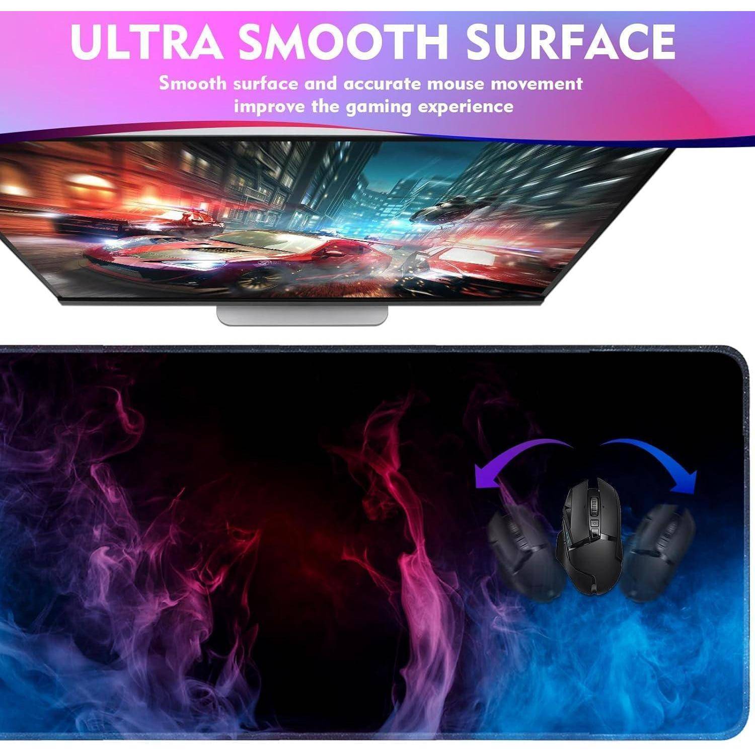 Gaming Mauspad XXL 900x400mm Groß Rutschfester Schreibtischunterlage