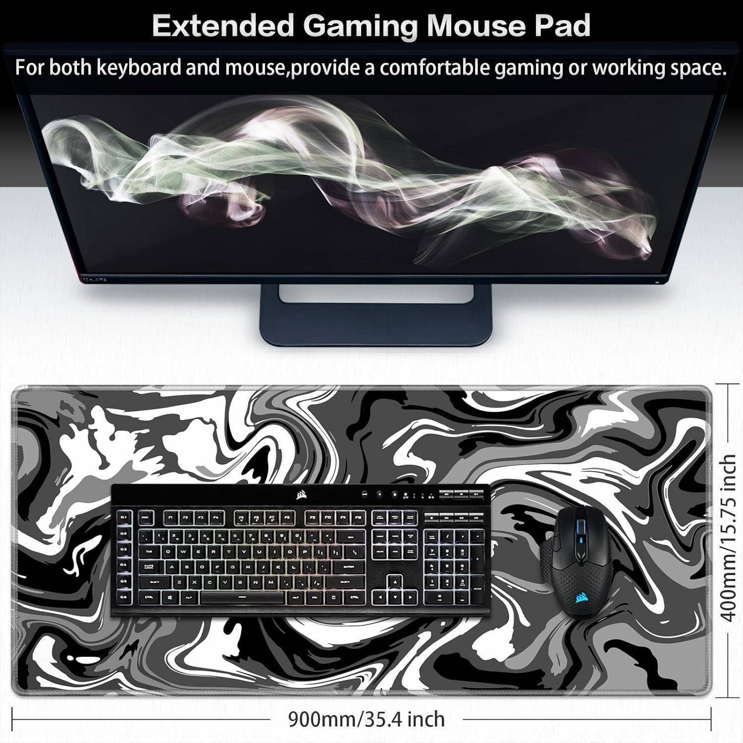 Gaming Mauspad XXL, Mousepad 900x400mm, Fluid