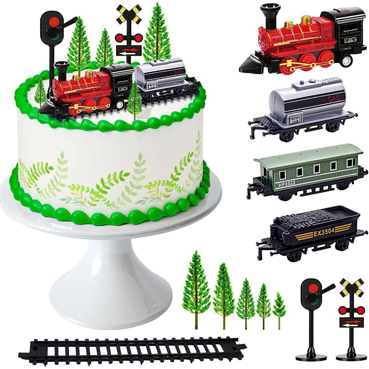 Zug Kuchen Toppers 13 Stück Eisenbahn Thema Party Supplies