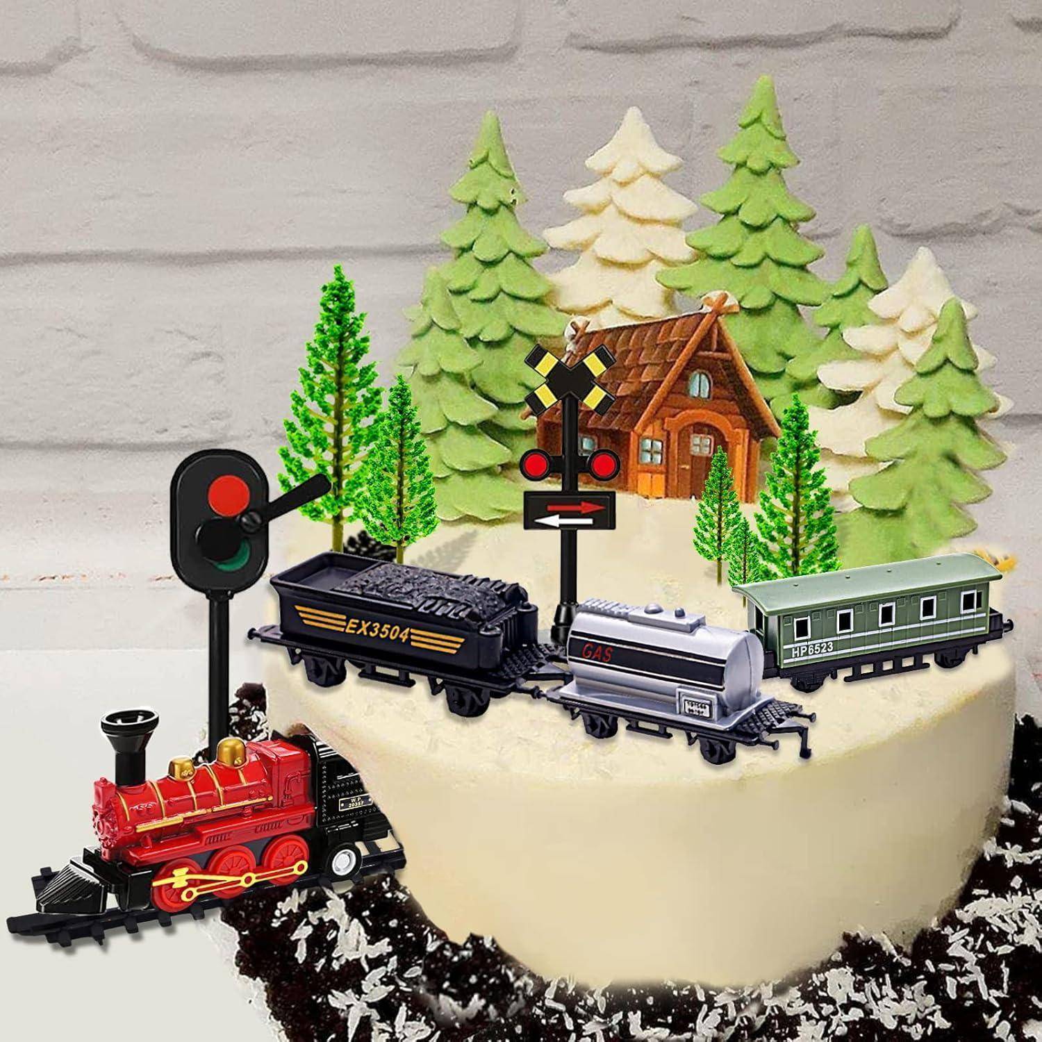 Zug Kuchen Toppers 13 Stück Eisenbahn Thema Party Supplies