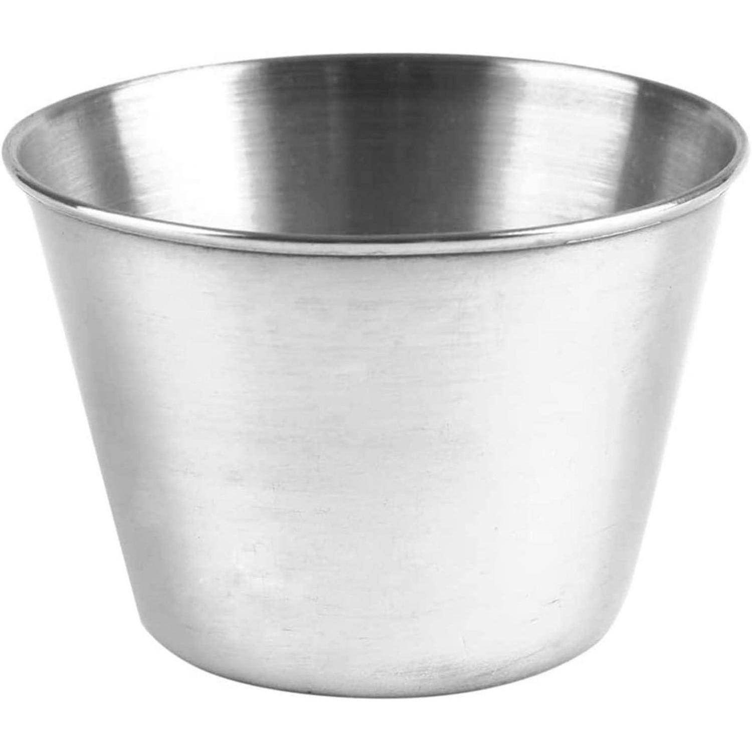 30-teiliger Edelstahl Saucenbecher 70 ml für Dip und Portionierung