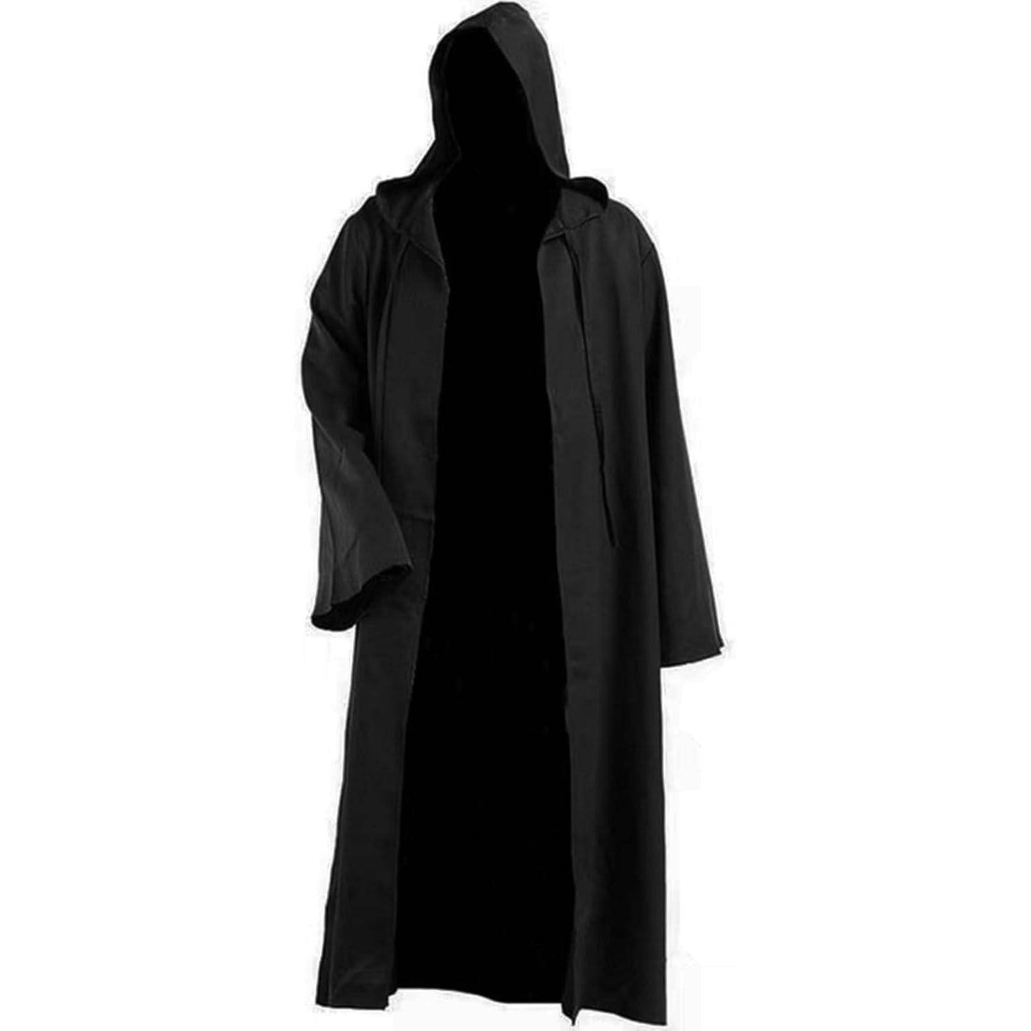 Umhang Halloween Kapuze Herren Robe Totenkopf Gotik Vampir S