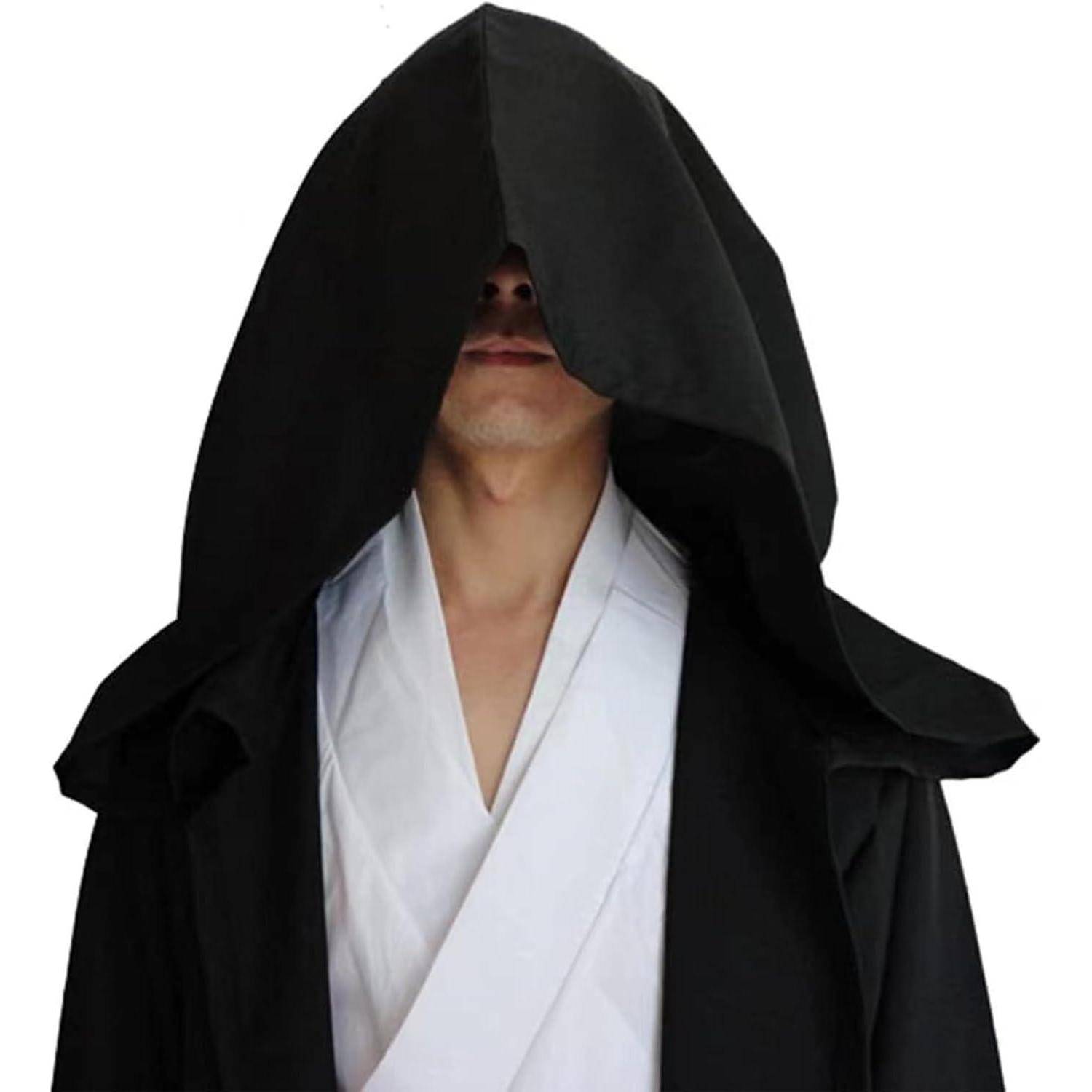 Umhang Halloween Kapuze Herren Robe Totenkopf Gotik Vampir S