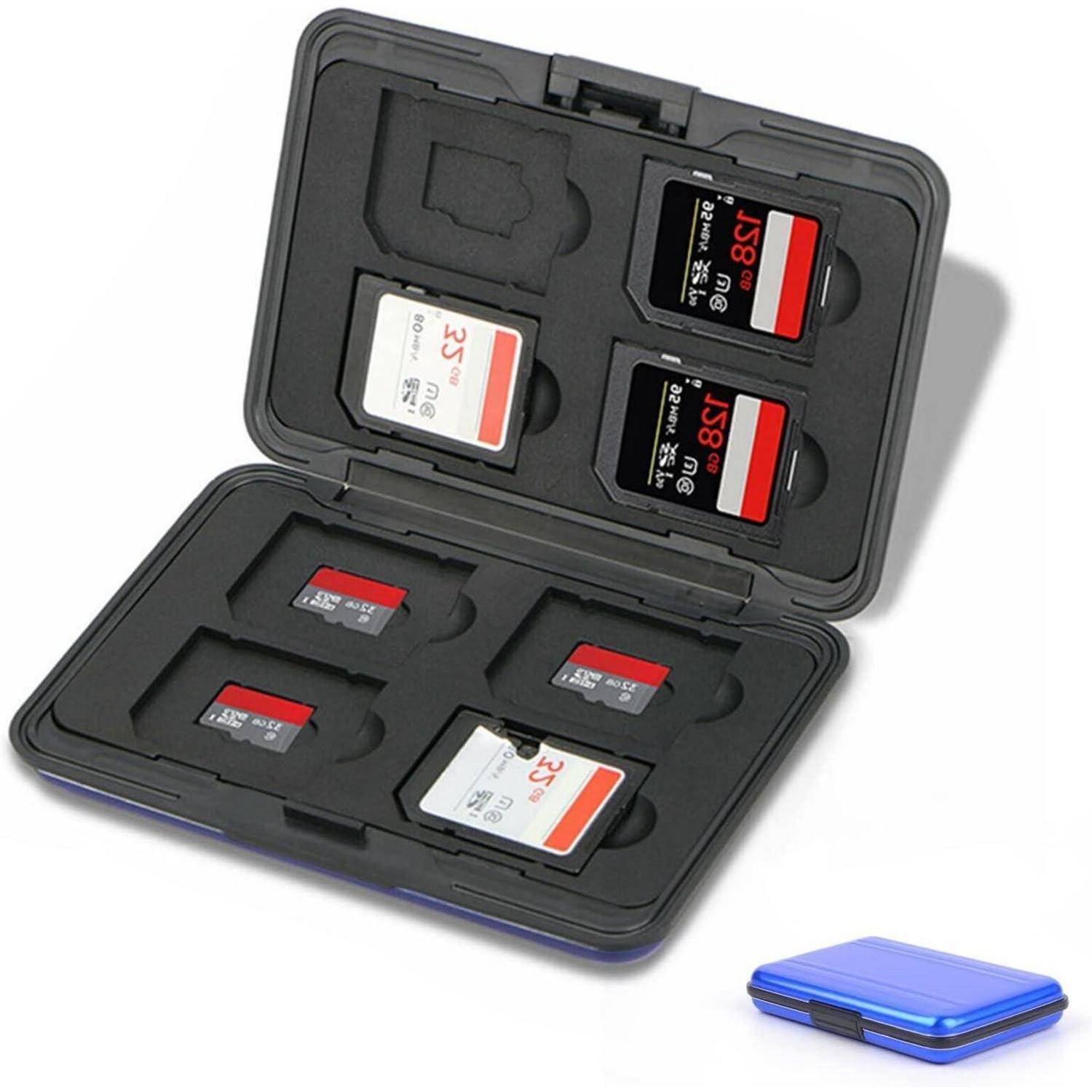 Speicherkarten Tasche Wasserdicht Schutzhülle für 8 SD und 8 TF Karten