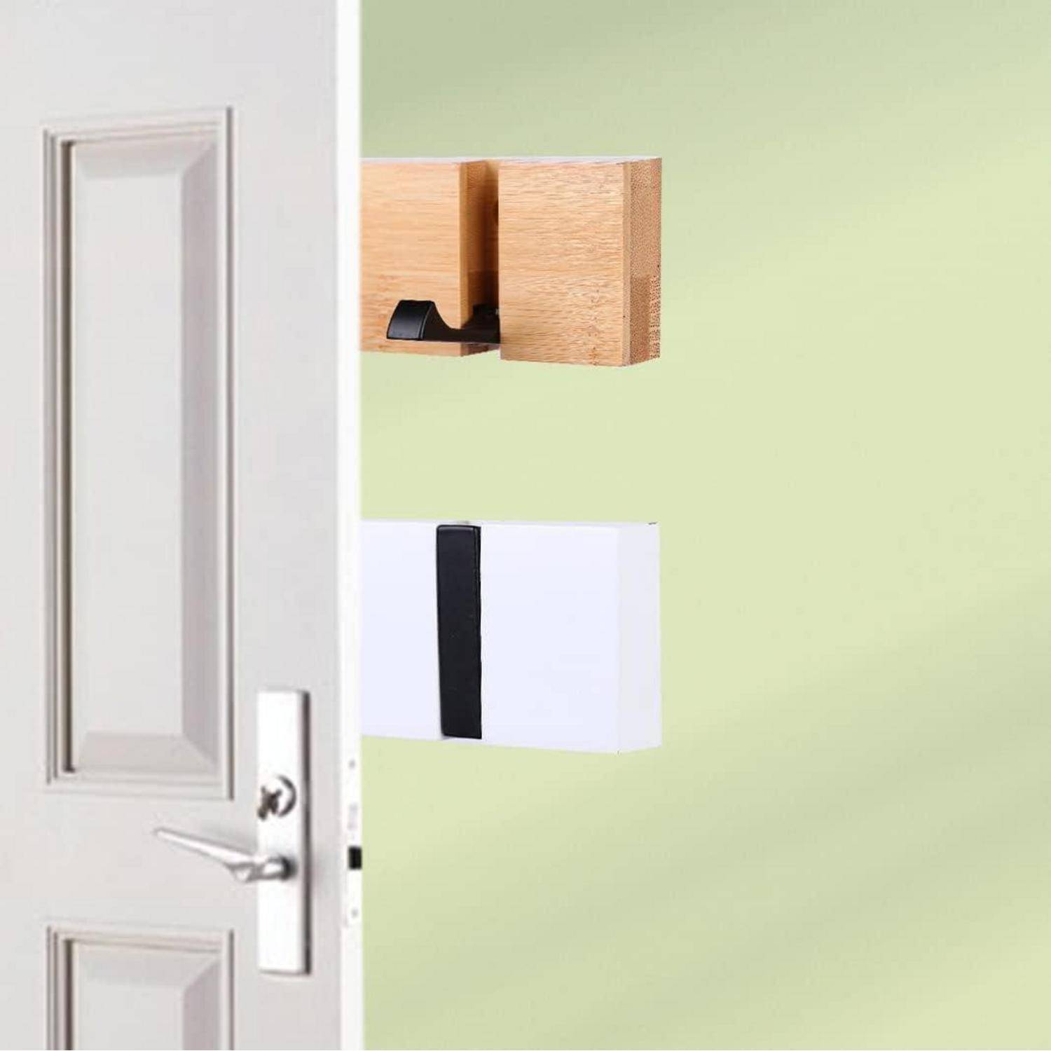 Hakenleiste Holz Klappbar Wand Garderobenhaken 5 Haken Weiß 5