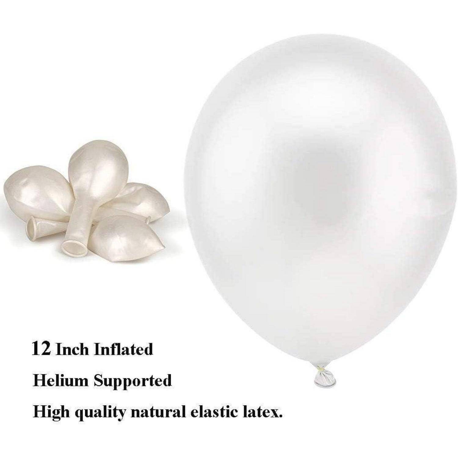 100 Stück Weiße Luftballons 12 Zoll Latex für Party Dekorationen