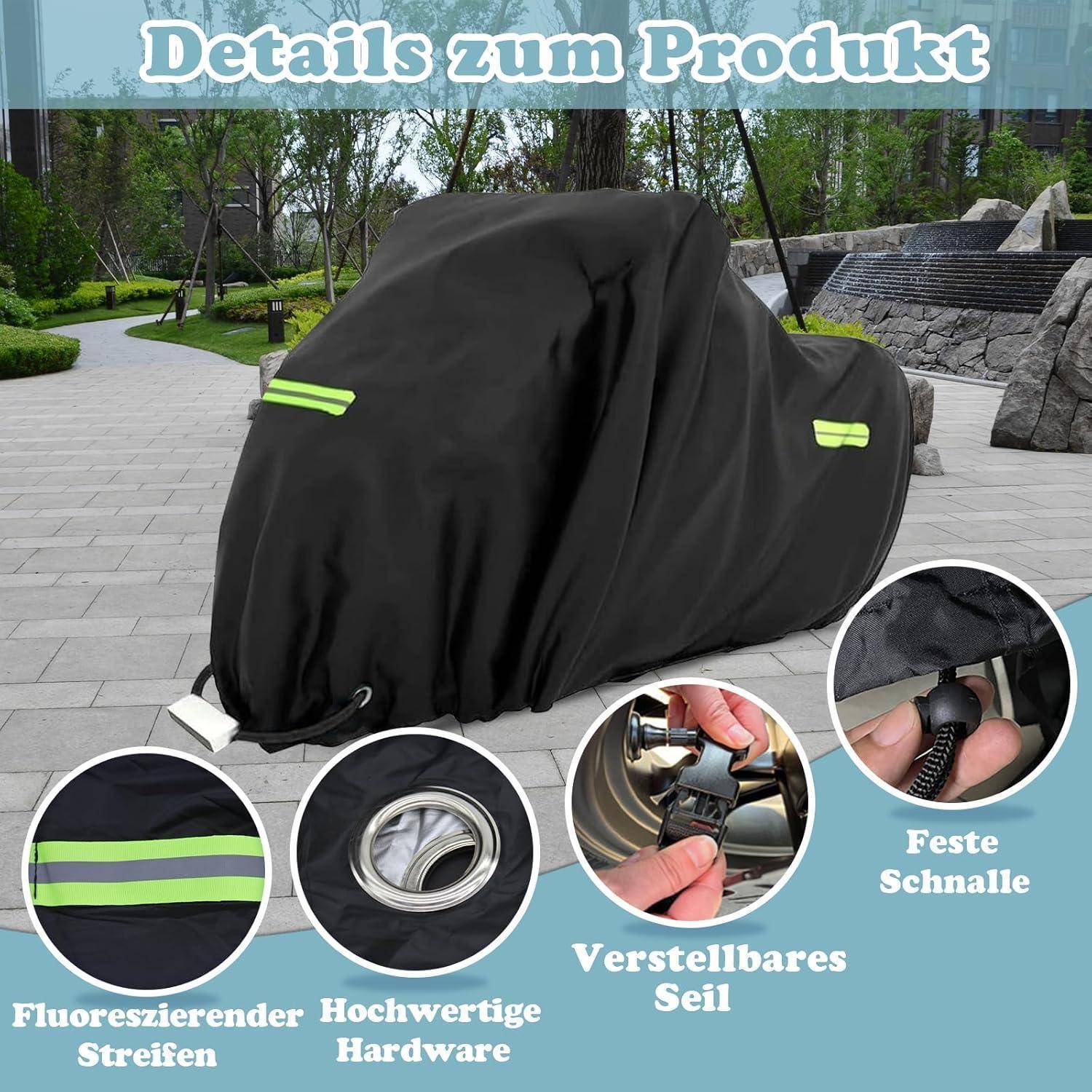 Fahrradabdeckung Wasserdicht für 1-3 Fahrräder Oxford 205x110x80cm