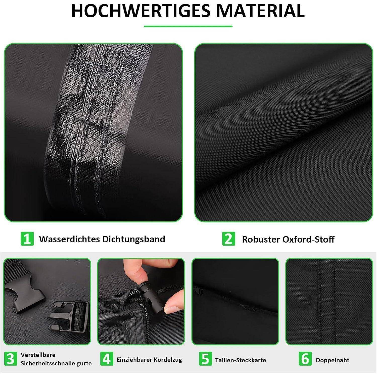 Schutzhülle für Gartenbank 600D Oxford Wasserdicht 134x66x63/89cm
