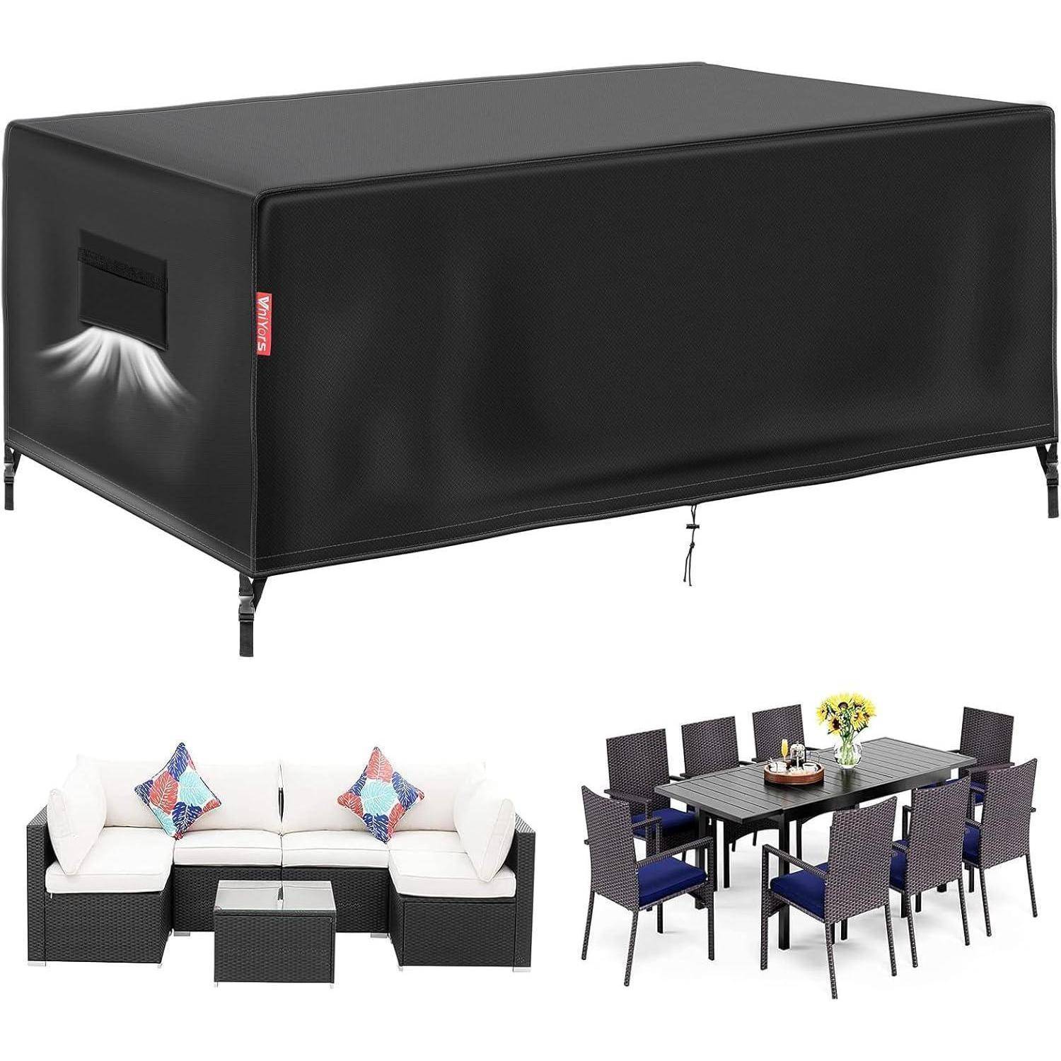 Abdeckung Gartenmöbel Winterfest 600d Oxford Wasserdicht 200×165×80CM