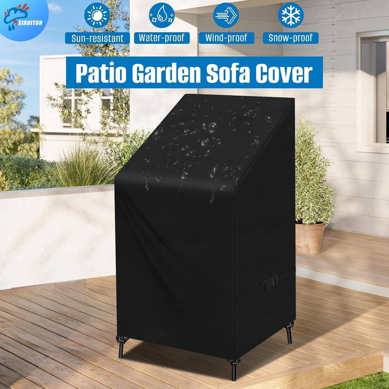 Schutzhülle für Gartenstühle 420D Oxford Wasserdicht Atmungsaktiv